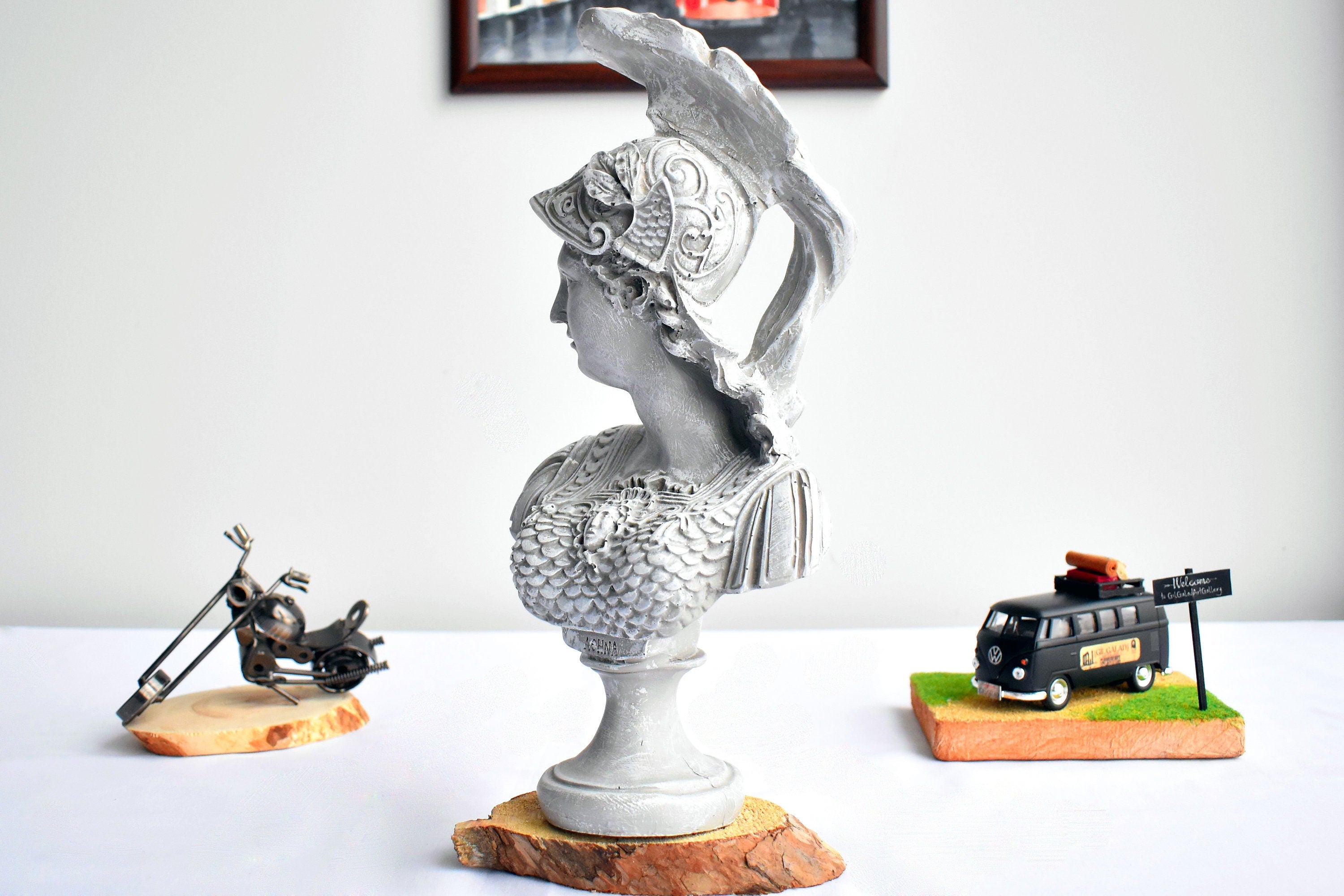 Large Athena Bust: Greek Goddess Statue, Home & Garden Decor