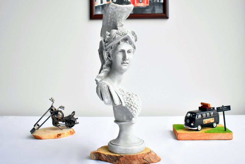 Large Athena Bust: Greek Goddess Statue, Home & Garden Decor