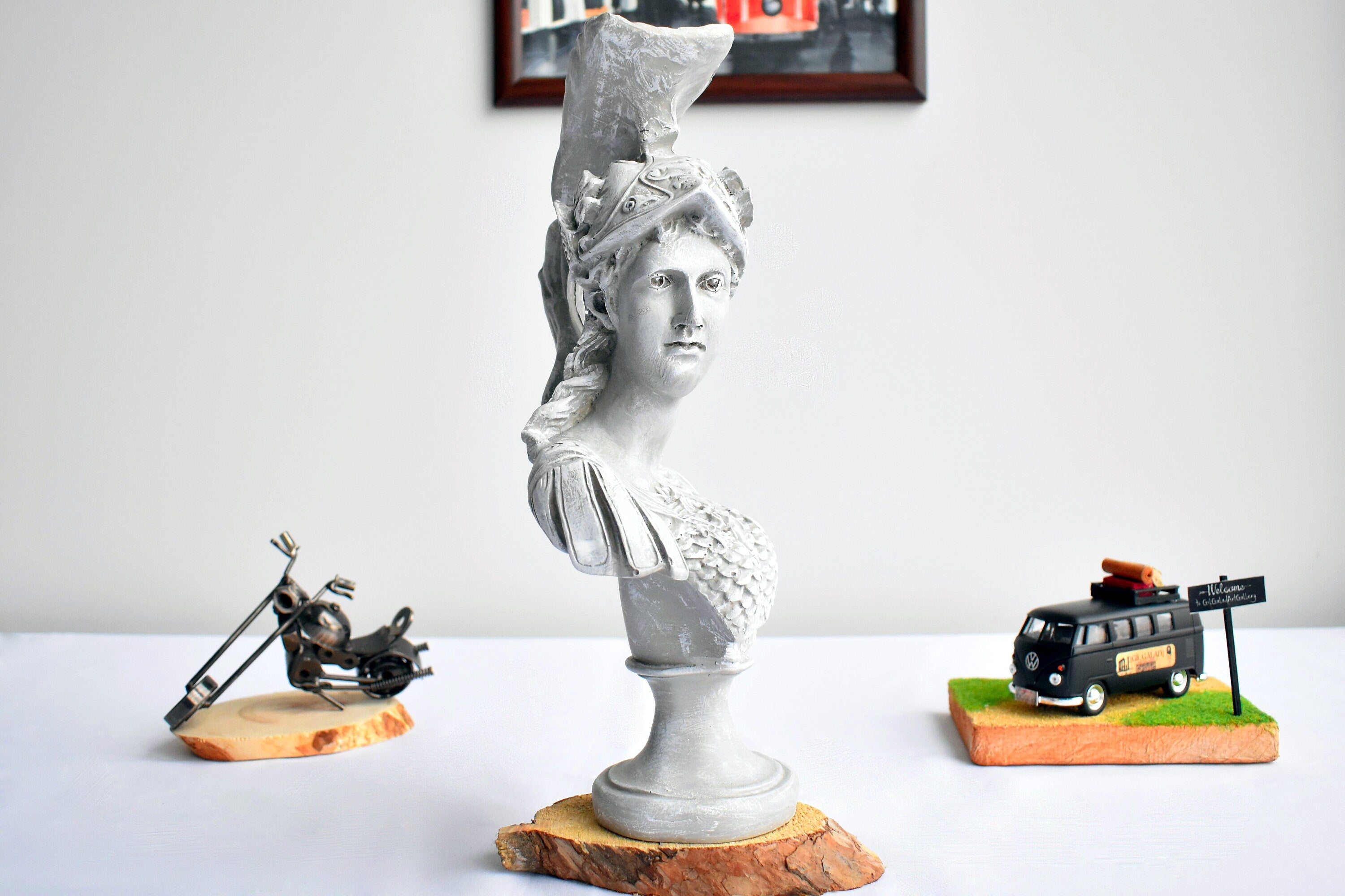 Large Athena Bust: Greek Goddess Statue, Home & Garden Decor