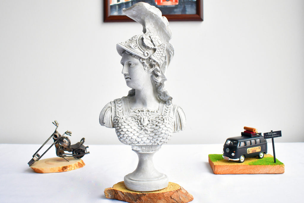 Large Athena Bust: Greek Goddess Statue, Home & Garden Decor