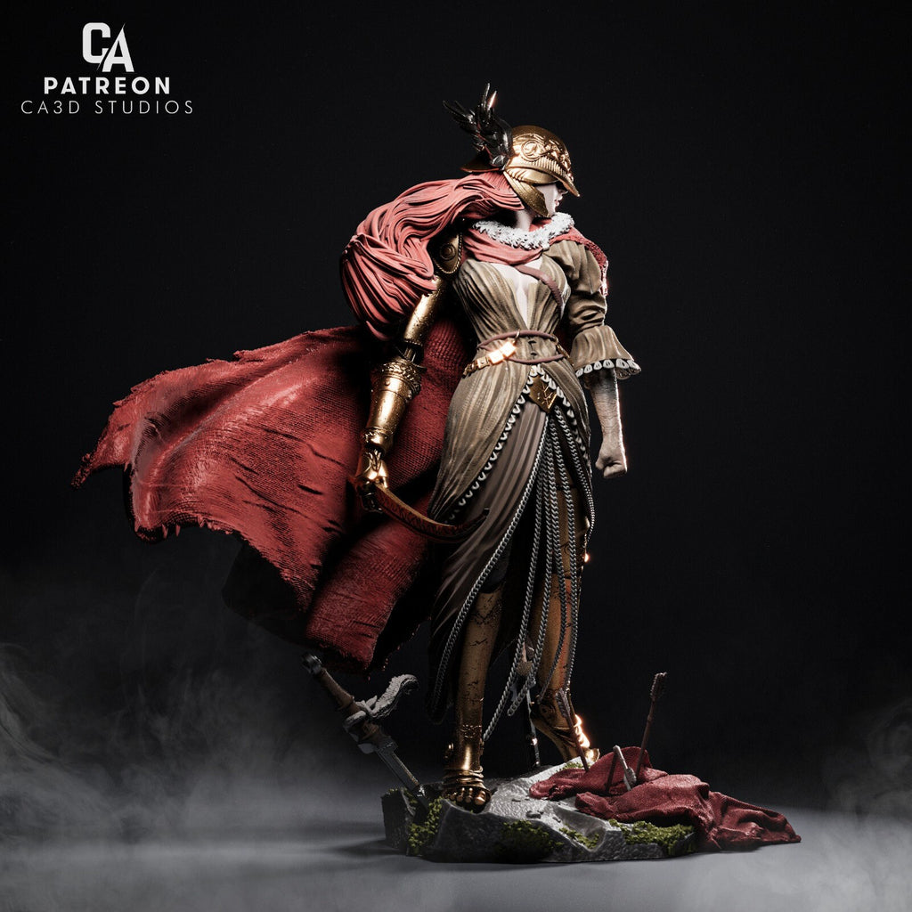 3D Printed Malenia Figurine | Elden Ring Fan Art 3D Model