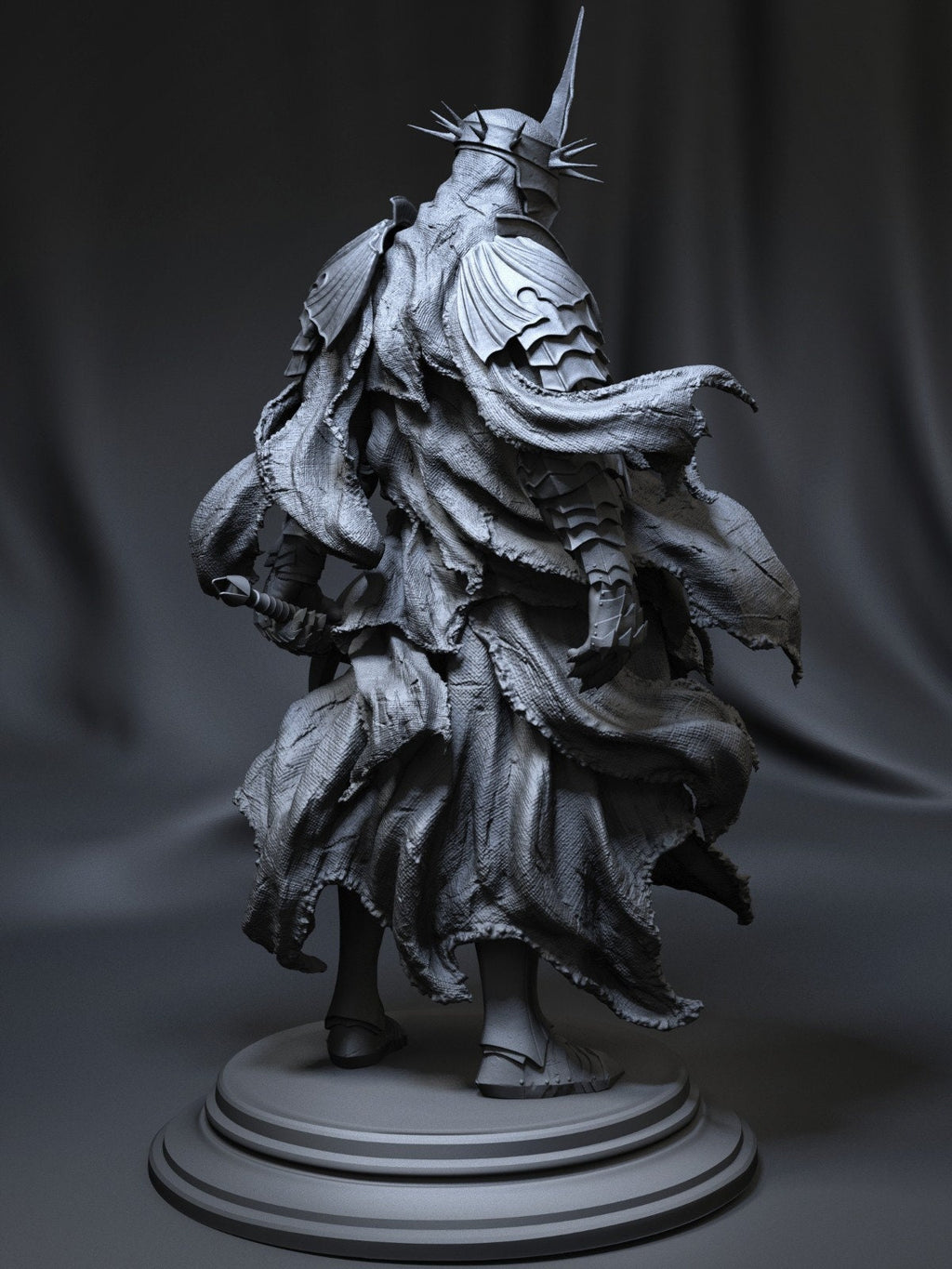 Witch King 3D Printed Statue | LOTR Inspired 3D Fan Art Model