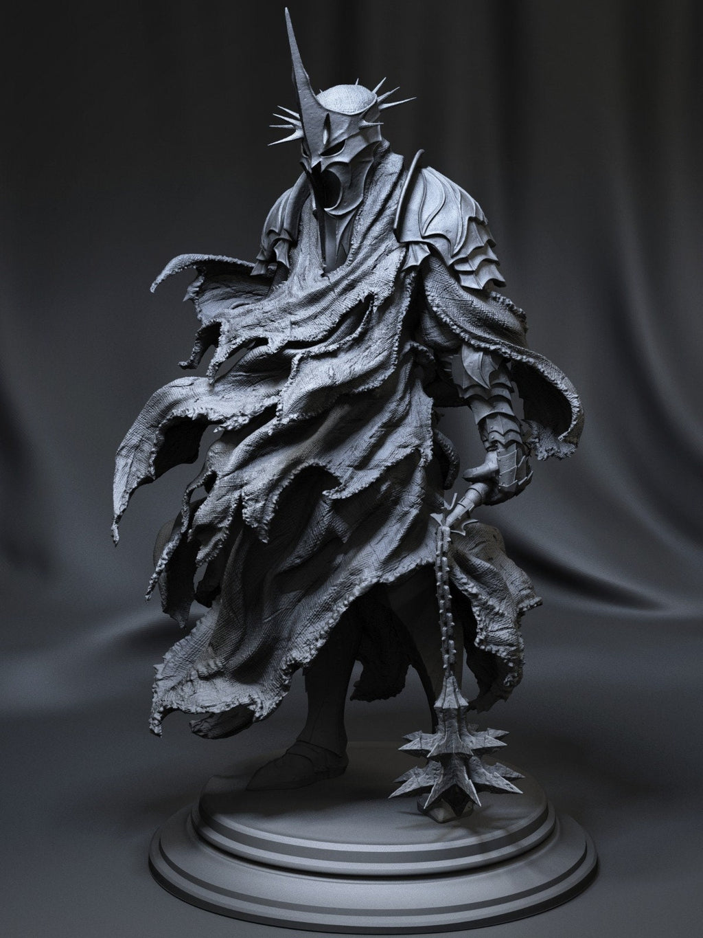 Witch King 3D Printed Statue | LOTR Inspired 3D Fan Art Model