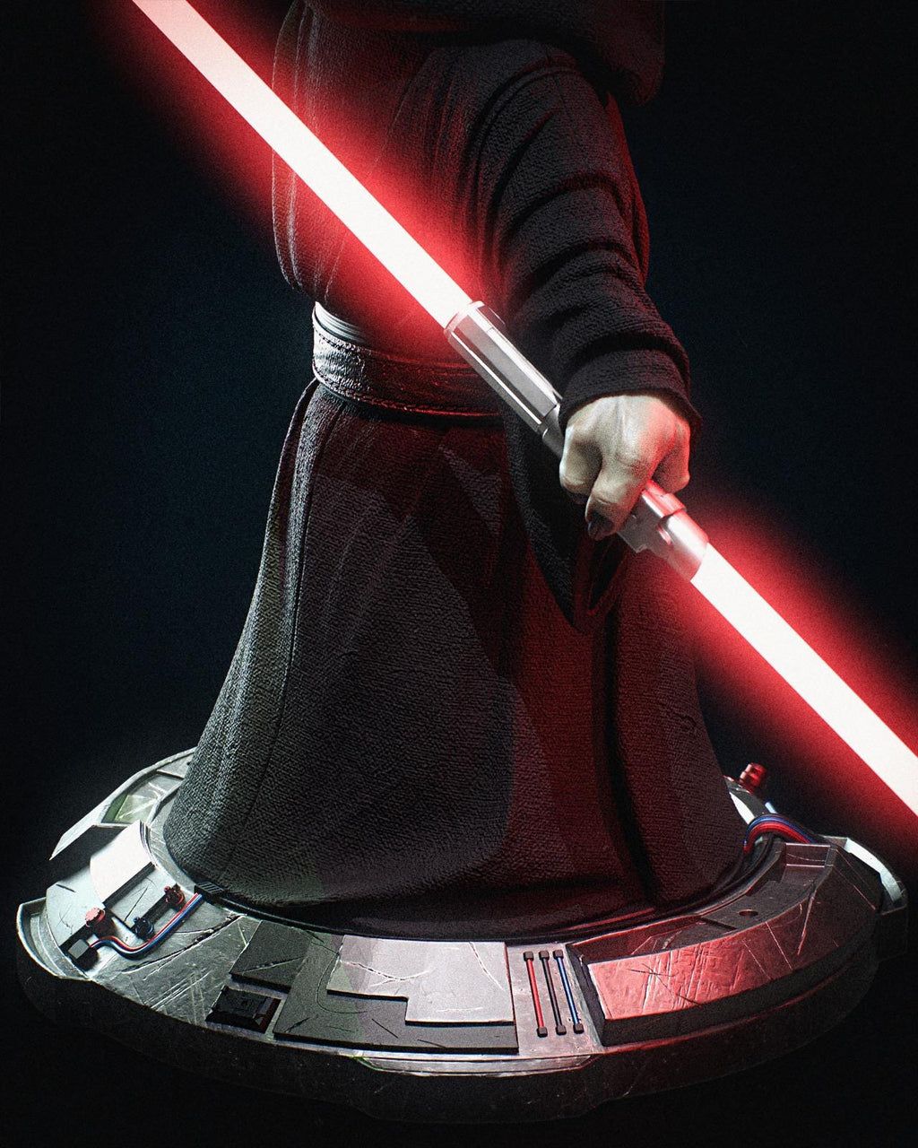 3D Printed Yoda Figure | Fan Art 3D Model | Handpainted