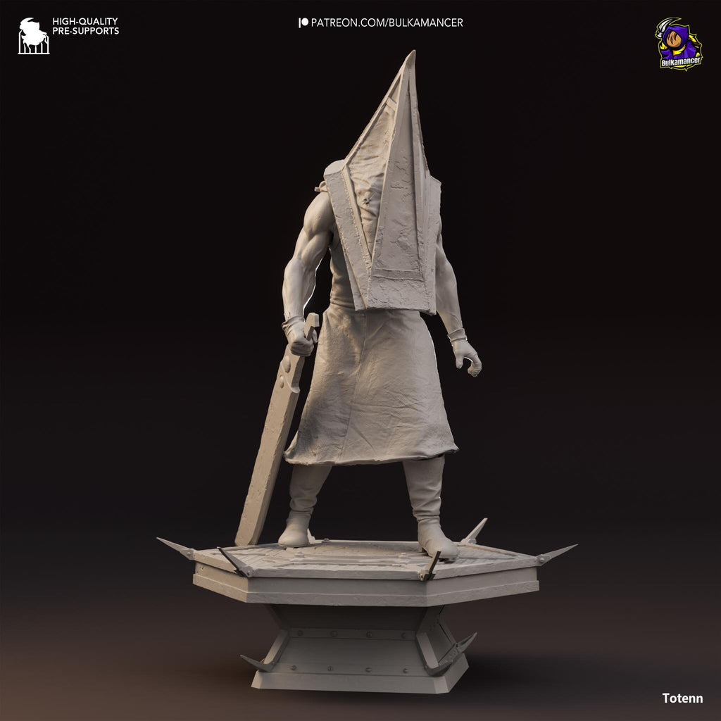 Hand-Painted Pyramid Head Statue: Silent Hill 2 Fan Art Collectible