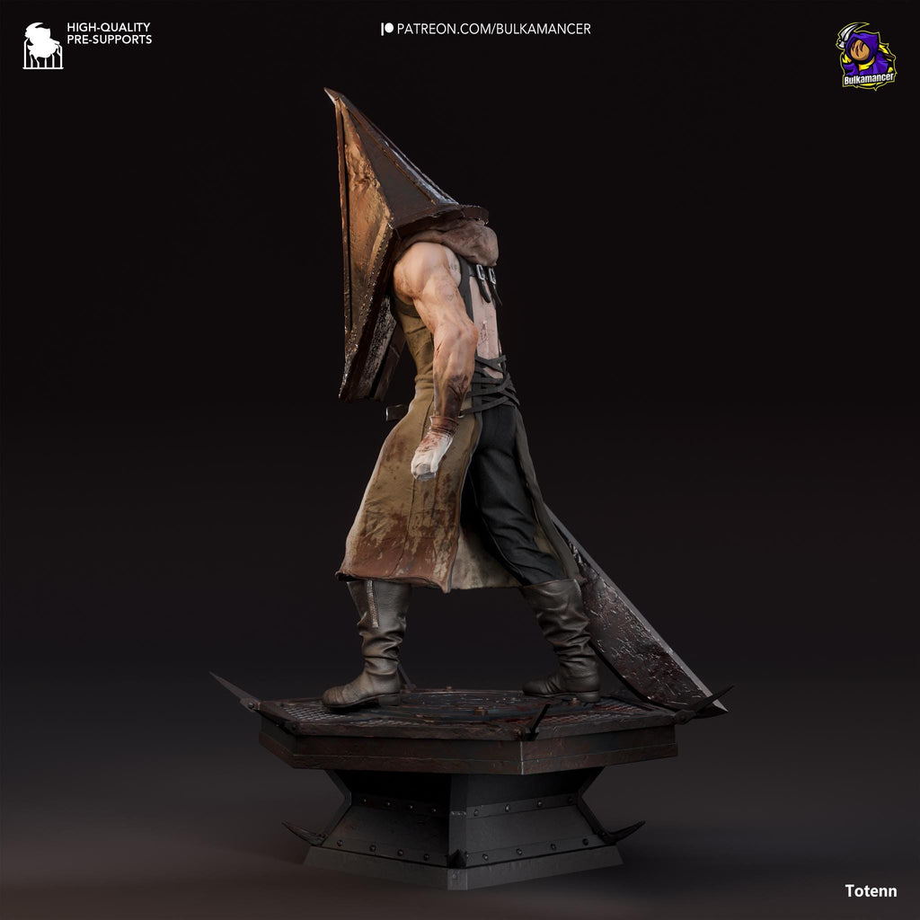 Hand-Painted Pyramid Head Statue: Silent Hill 2 Fan Art Collectible