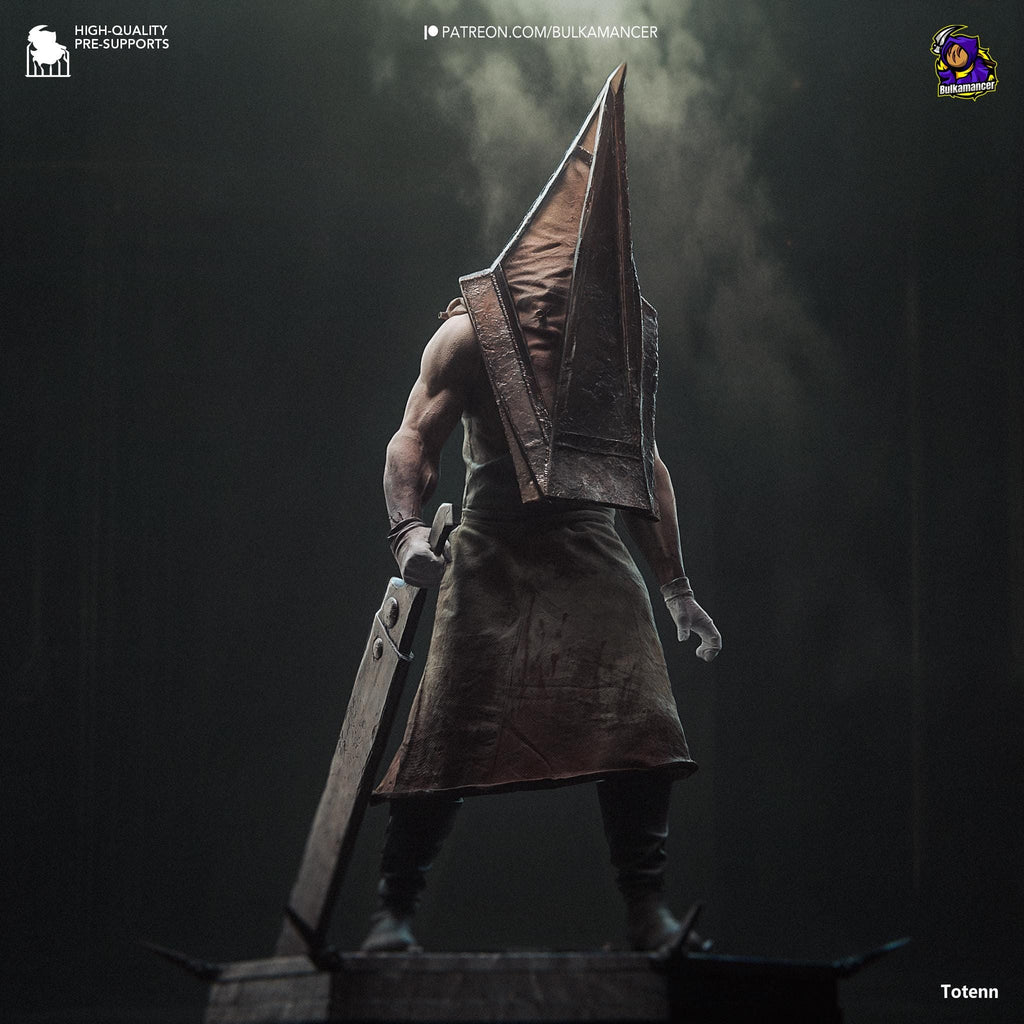Hand-Painted Pyramid Head Statue: Silent Hill 2 Fan Art Collectible