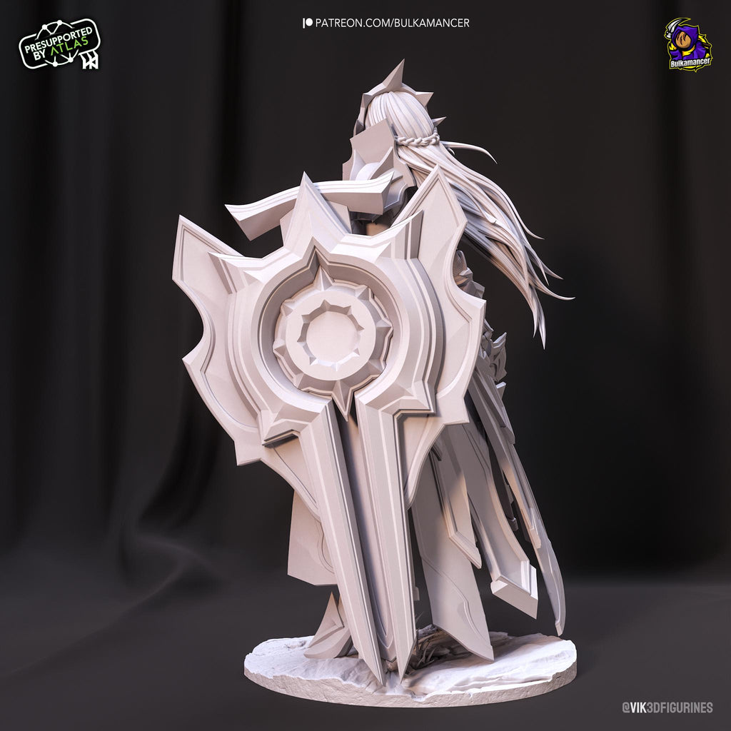 Hand-Painted Sun Goddess Leona Statue: League of Legends Fan Art, 1/8 Scale