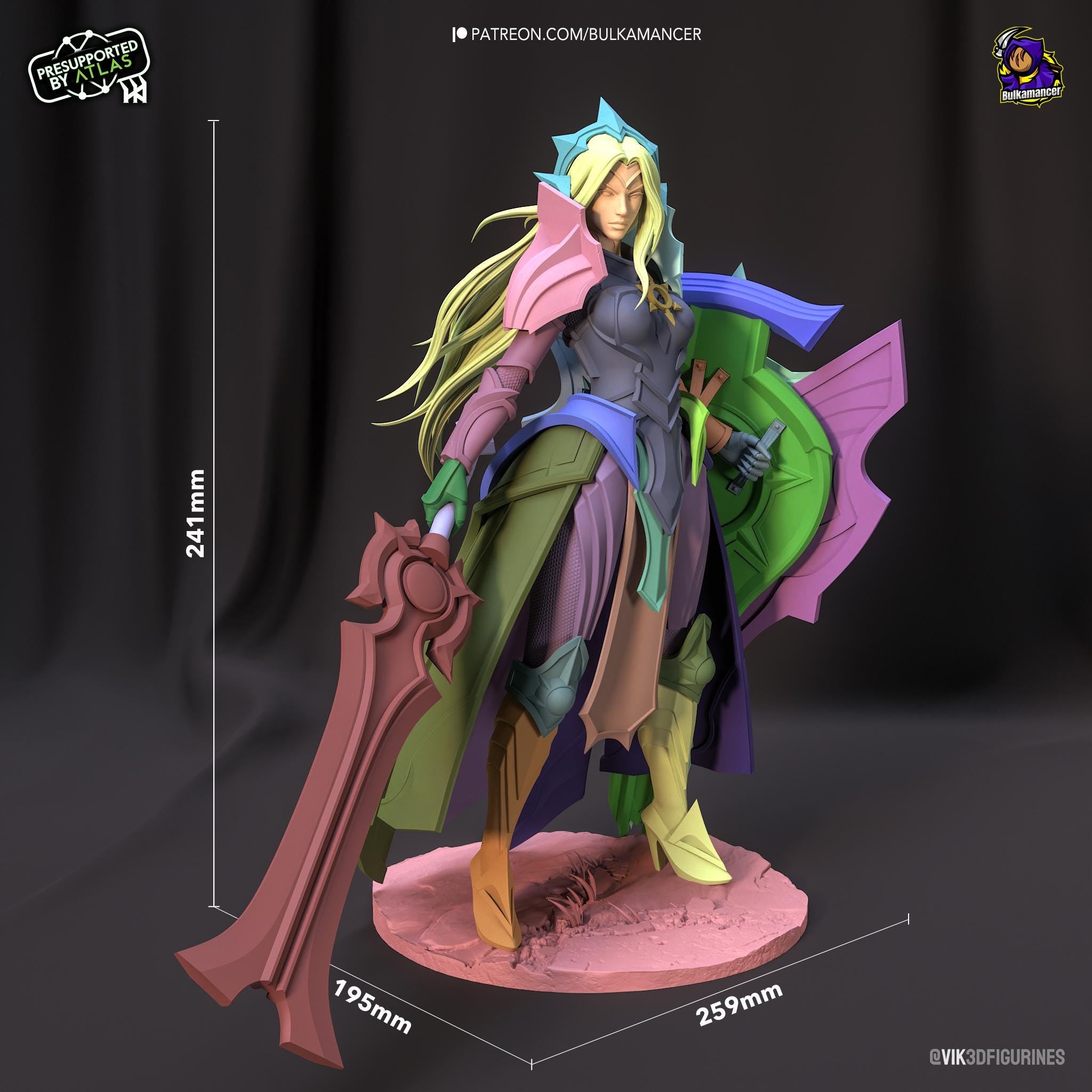 Hand-Painted Sun Goddess Leona Statue: League of Legends Fan Art, 1/8 Scale