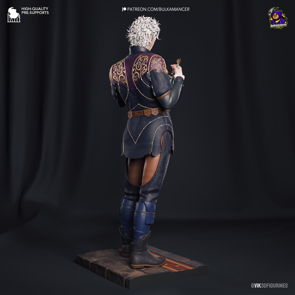 Hand-Painted Astarion Figurine: Baldur's Gate 3 Fan Art