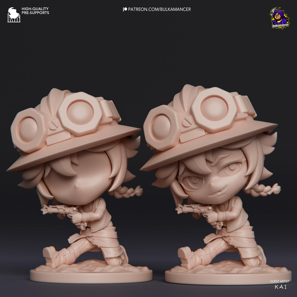 3D Printed Isha Chibi Statue: LoL Inspired Model