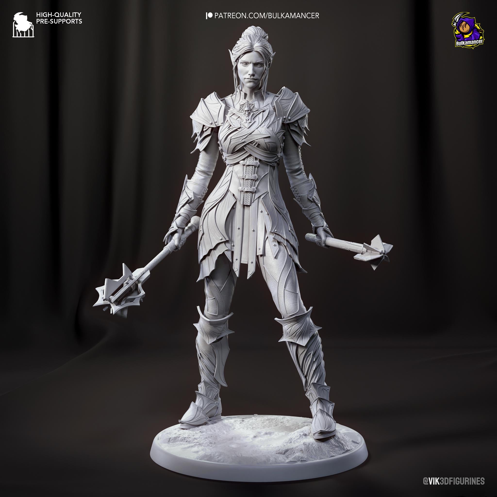 Hand-Painted Minthara Figurine: Inspired of Baldur's Gate 3 Collectible 3D Model