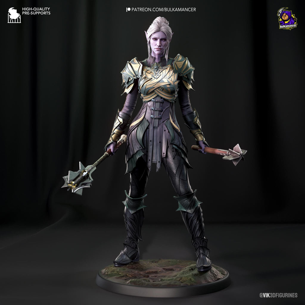 Hand-Painted Minthara Figurine: Inspired of Baldur's Gate 3 Collectible 3D Model