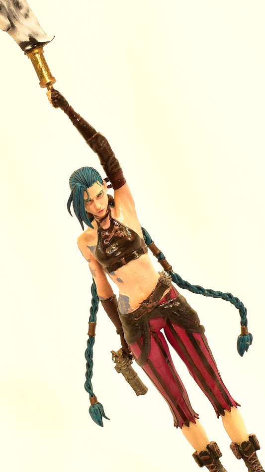 3D Printed Jinx Figurine: LoL Inspired Collectible Fan Art
