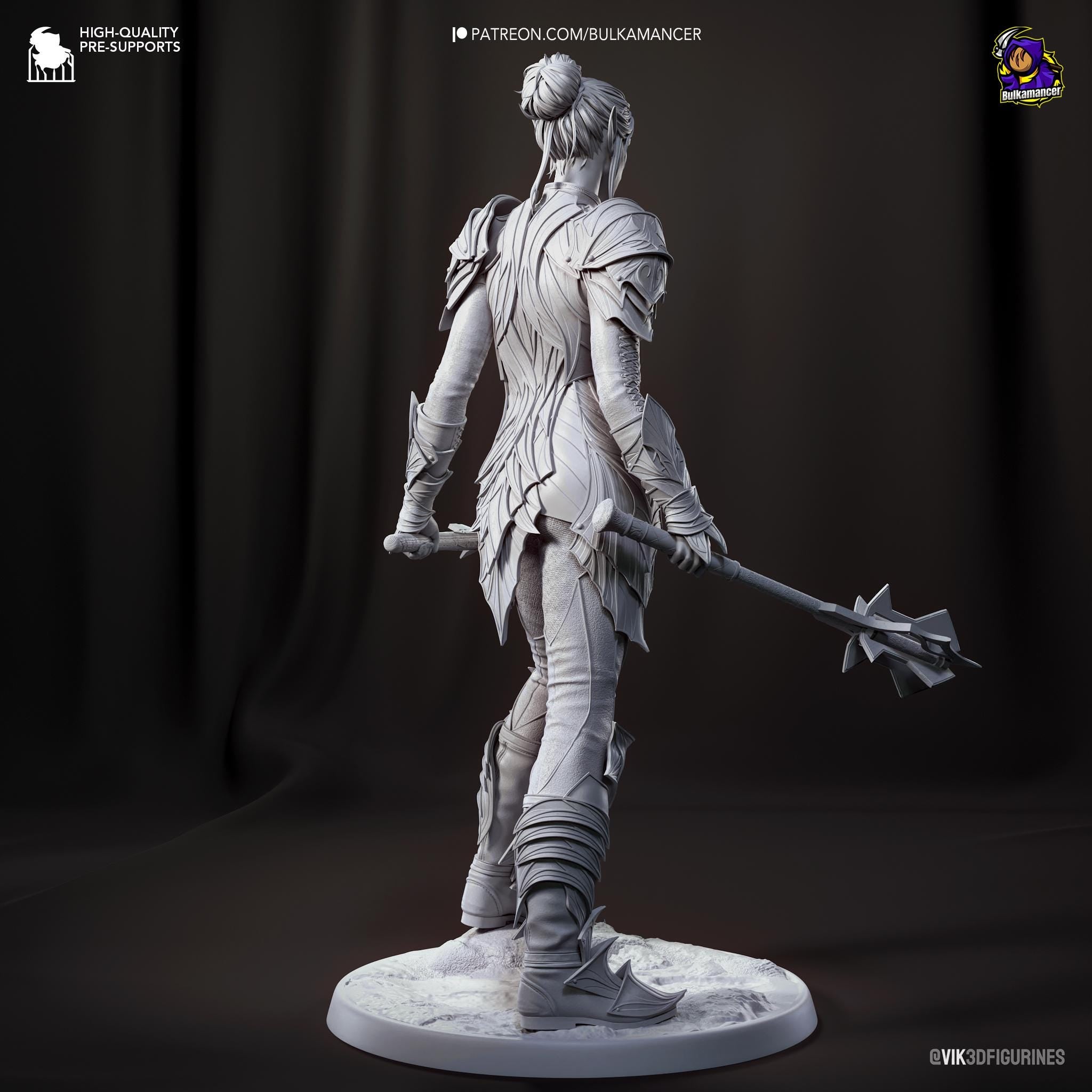 Hand-Painted Minthara Figurine: Inspired of Baldur's Gate 3 Collectible 3D Model