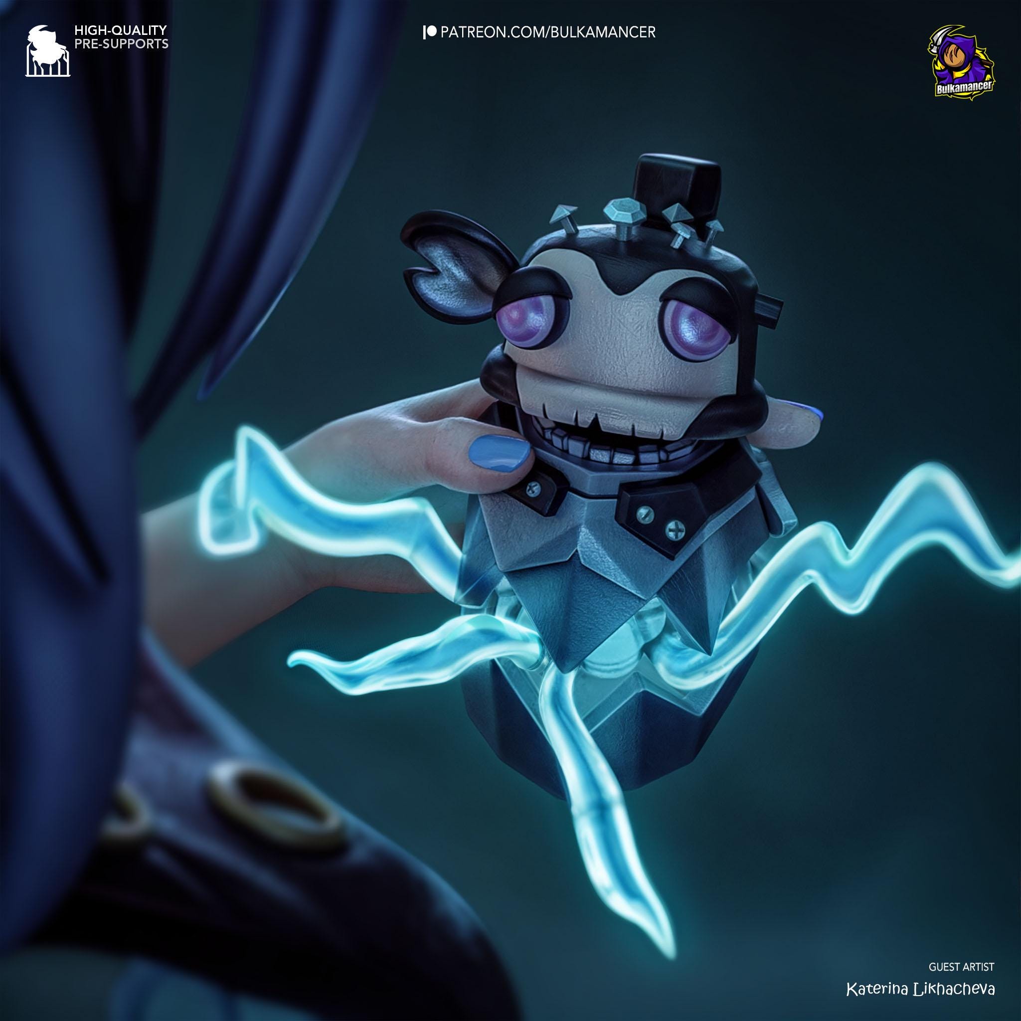 3D Printed Jinx Figurine: LoL Inspired Collectible Fan Art