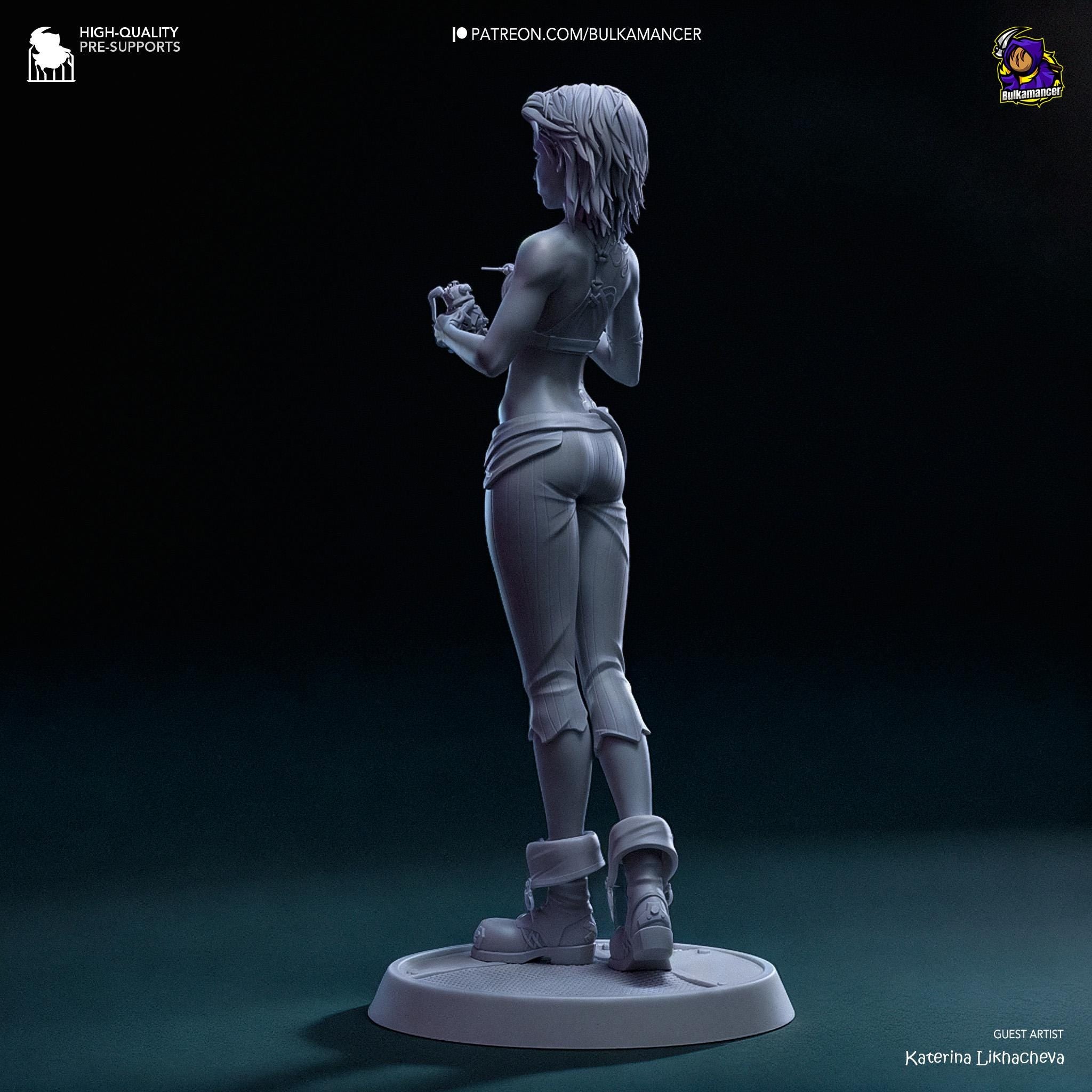 3D Printed Jinx Figurine: LoL Inspired Collectible Fan Art