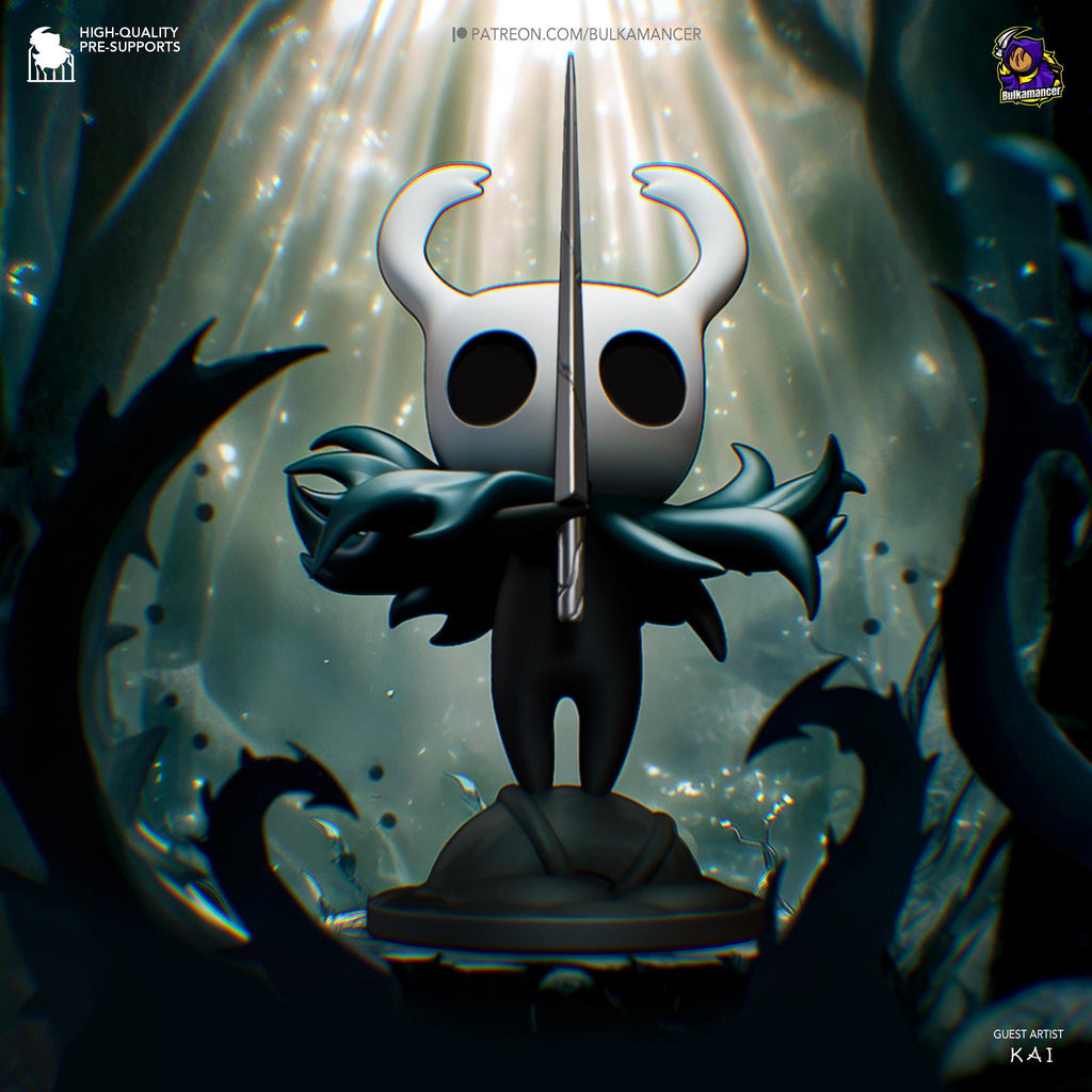 Hand-Painted Hollow Knight Figure: Indie Game Decor