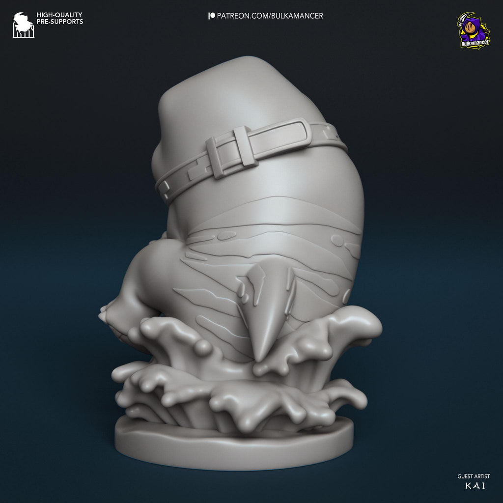 3D Painted Jeff The Land Shark Statue | Marvel Rivals Inspired 3D Jeff Model Print