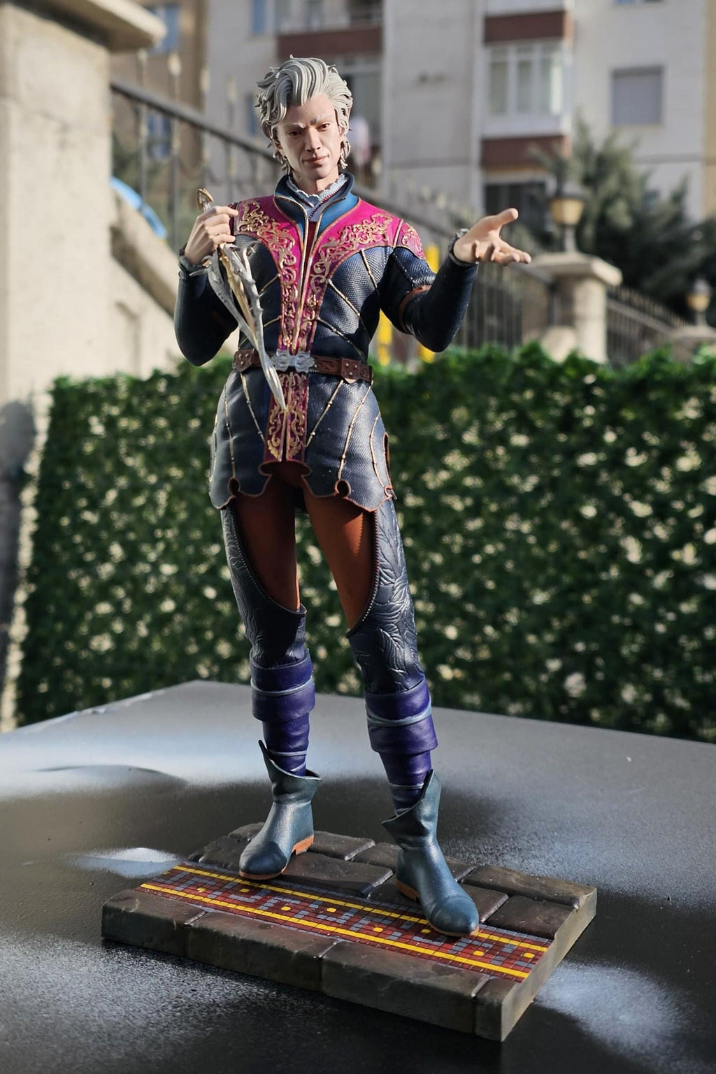 Hand-Painted Astarion Figurine: Baldur's Gate 3 Fan Art