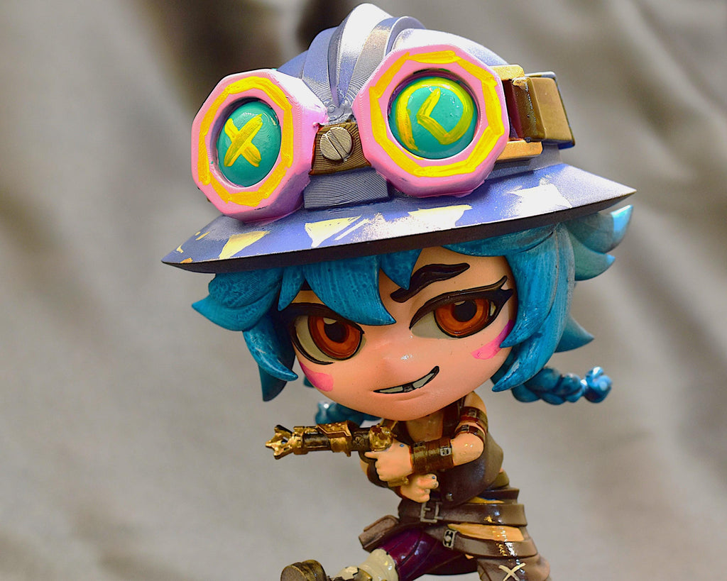 3D Printed Isha Chibi Statue: LoL Inspired Model