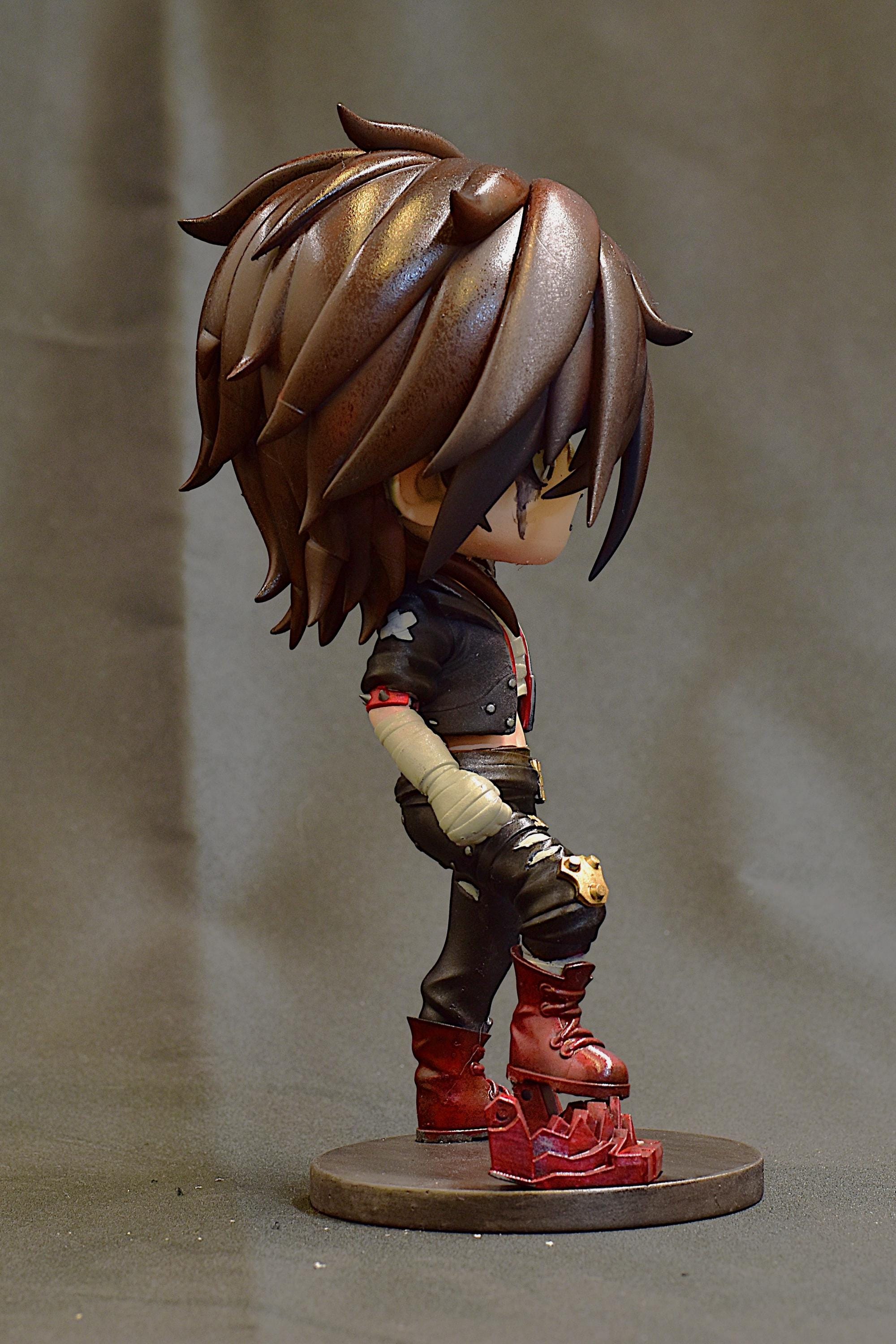 Hand-Painted Vi Chibi Statue: LoL Inspired 3D Model