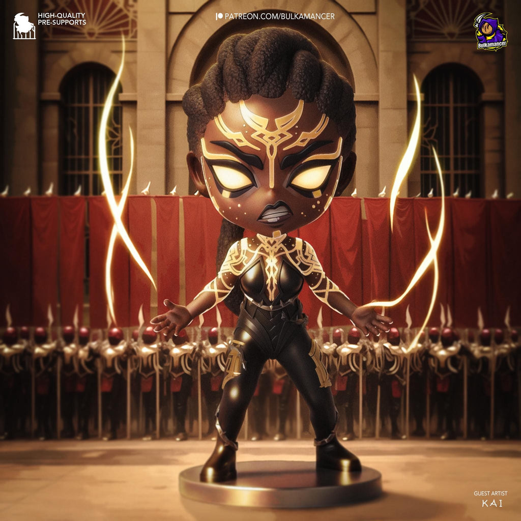 Hand-Painted Mel Chibi Statue: LoL Inspired 3D Model