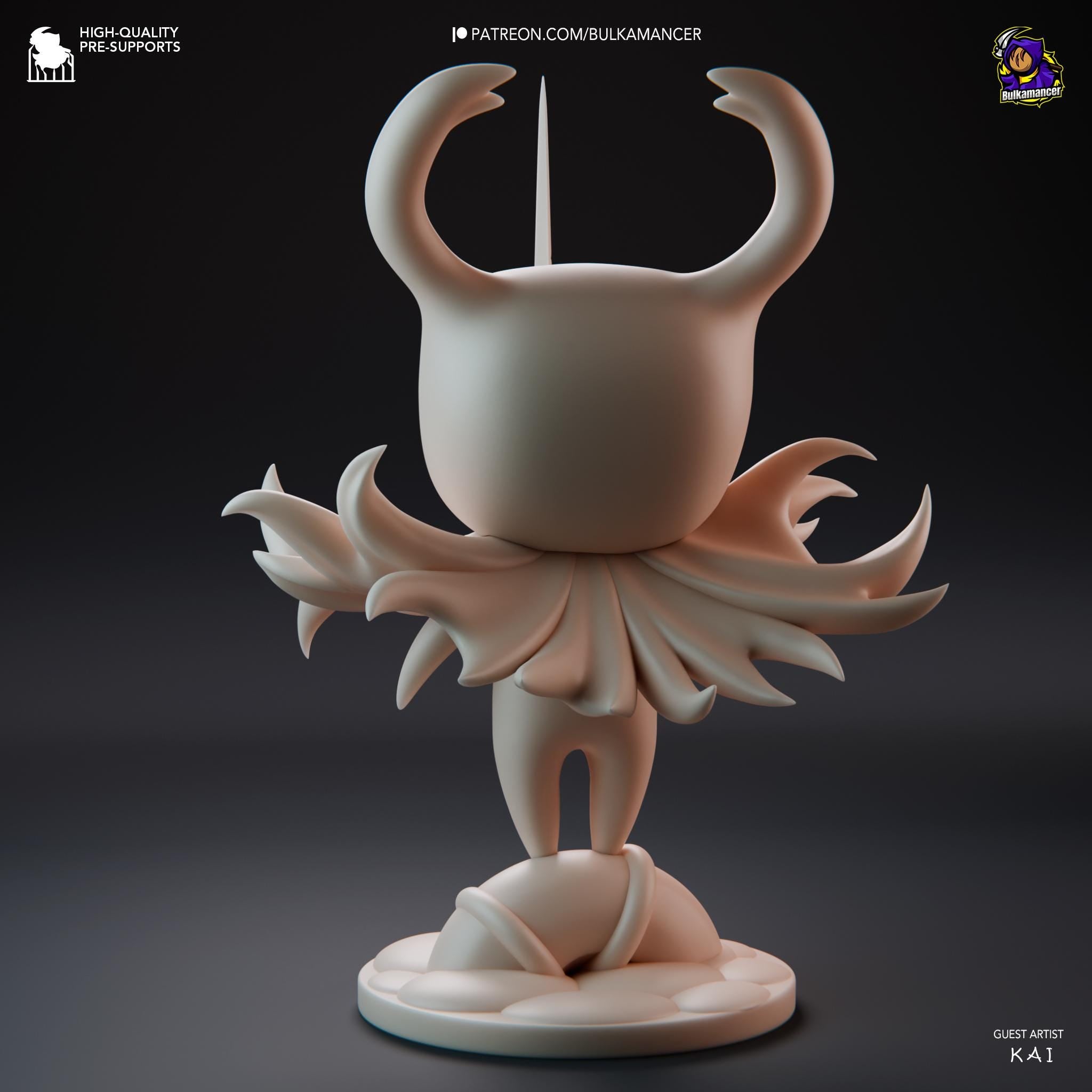 Hand-Painted Hollow Knight Figure: Indie Game Decor