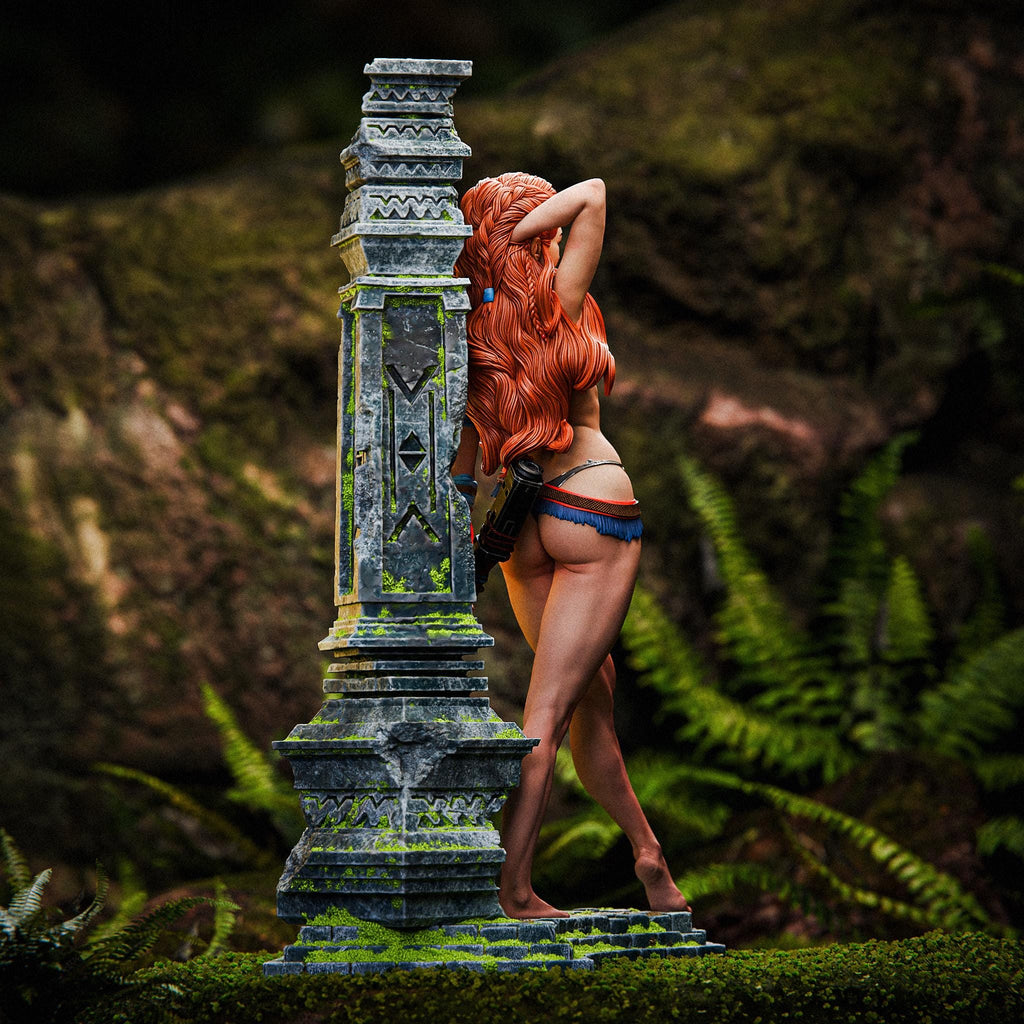 Aloy Figurine: Inspired of Horizon Zero Dawn 3D Printed Resin Statue