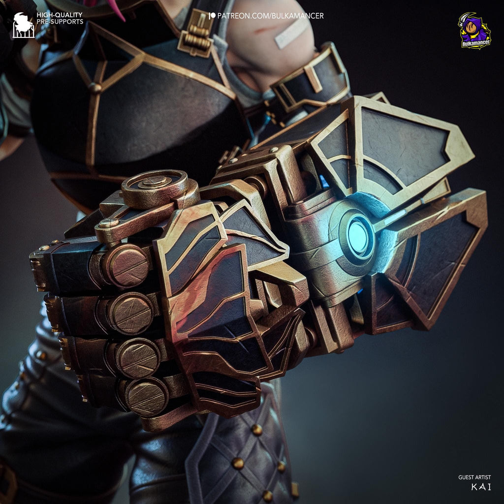 Hand-Painted Vi Figurine | 3D Printed Statue | Unique Gamer Gift | Vi Figure | Inspired by LoL