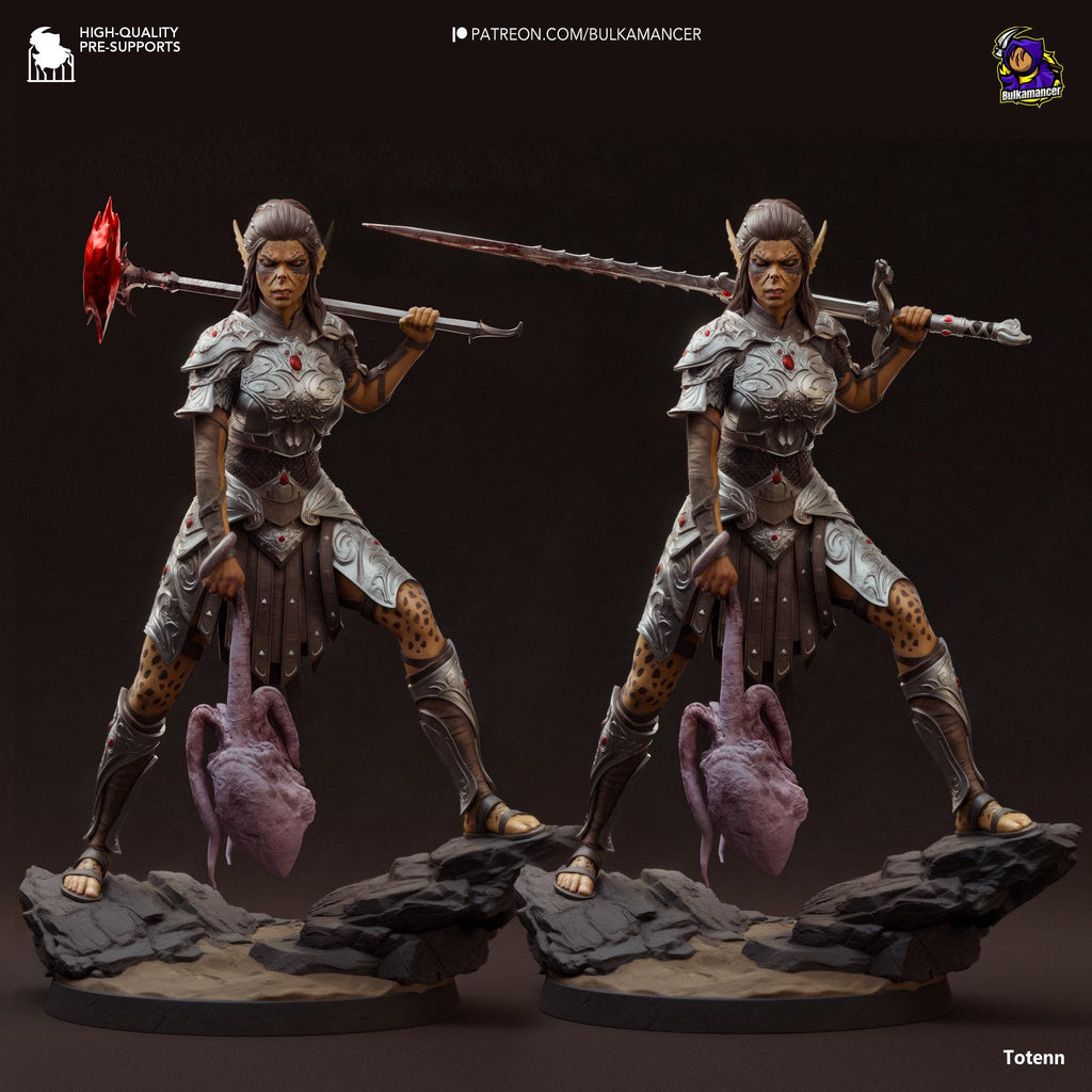 Hand-Painted Lae'zel Figurine: Baldur's Gate 3 Statue