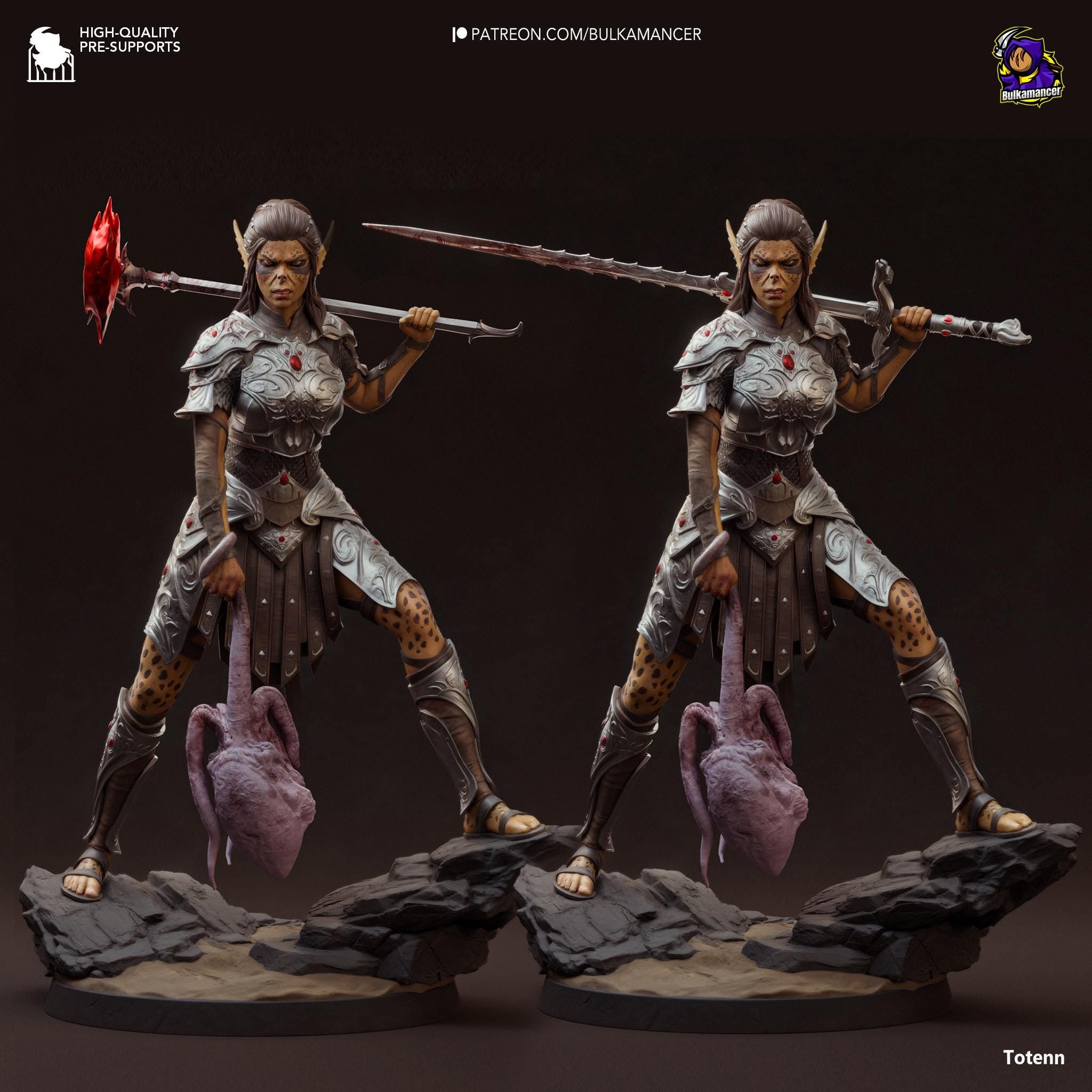 Hand-Painted Lae'zel Figurine: Baldur's Gate 3 Statue