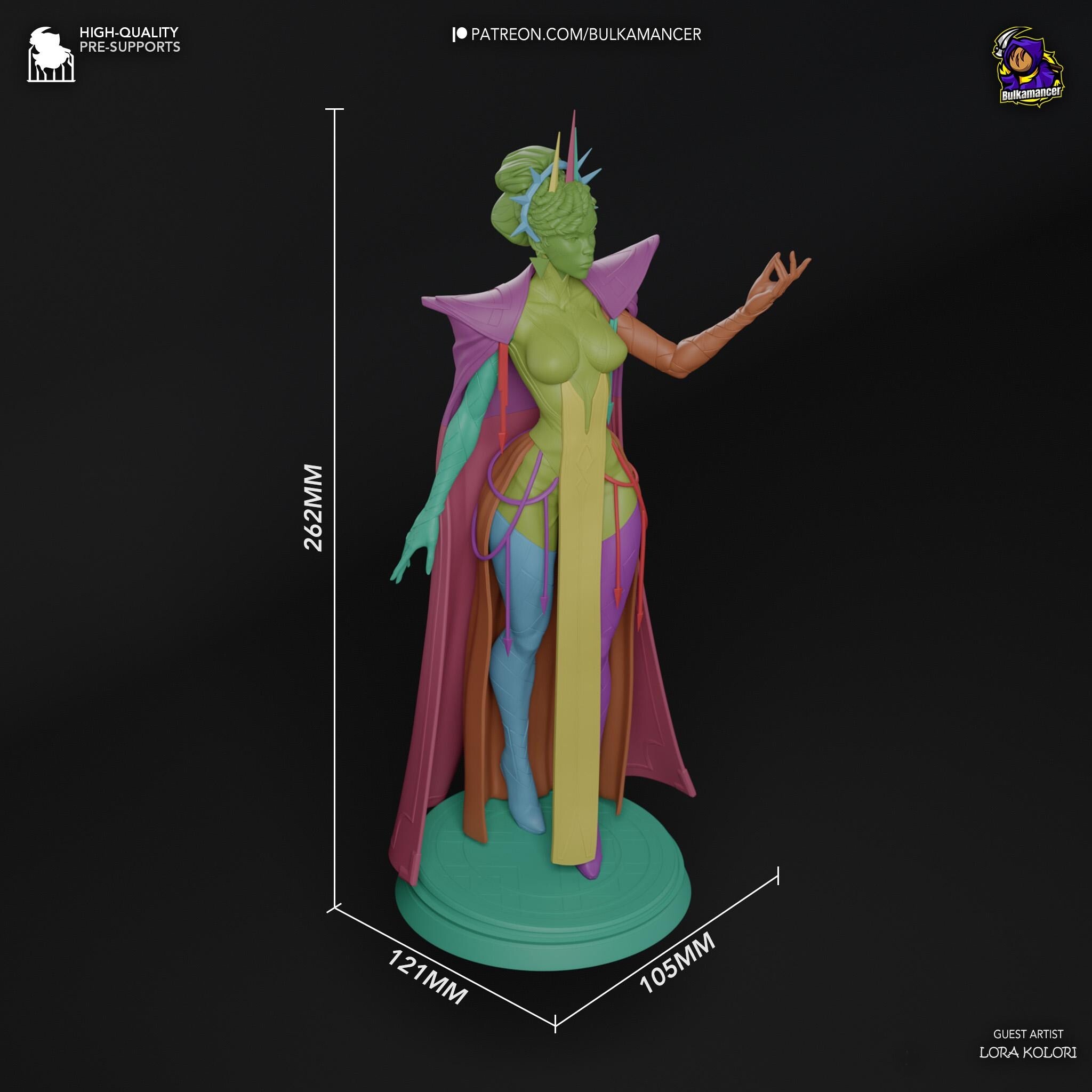 Hand-Painted Mel Figurine: 3D Printed LoL Statue