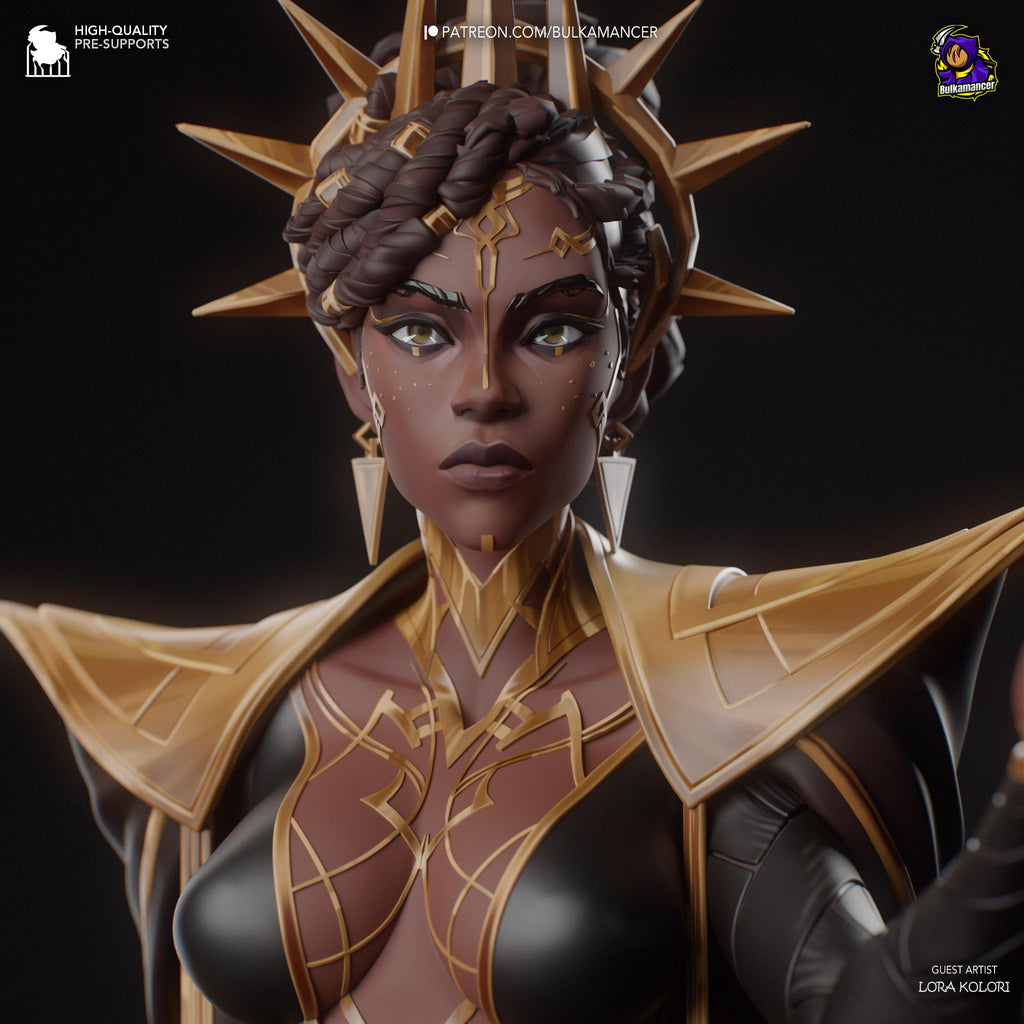 Hand-Painted Mel Figurine: 3D Printed LoL Statue