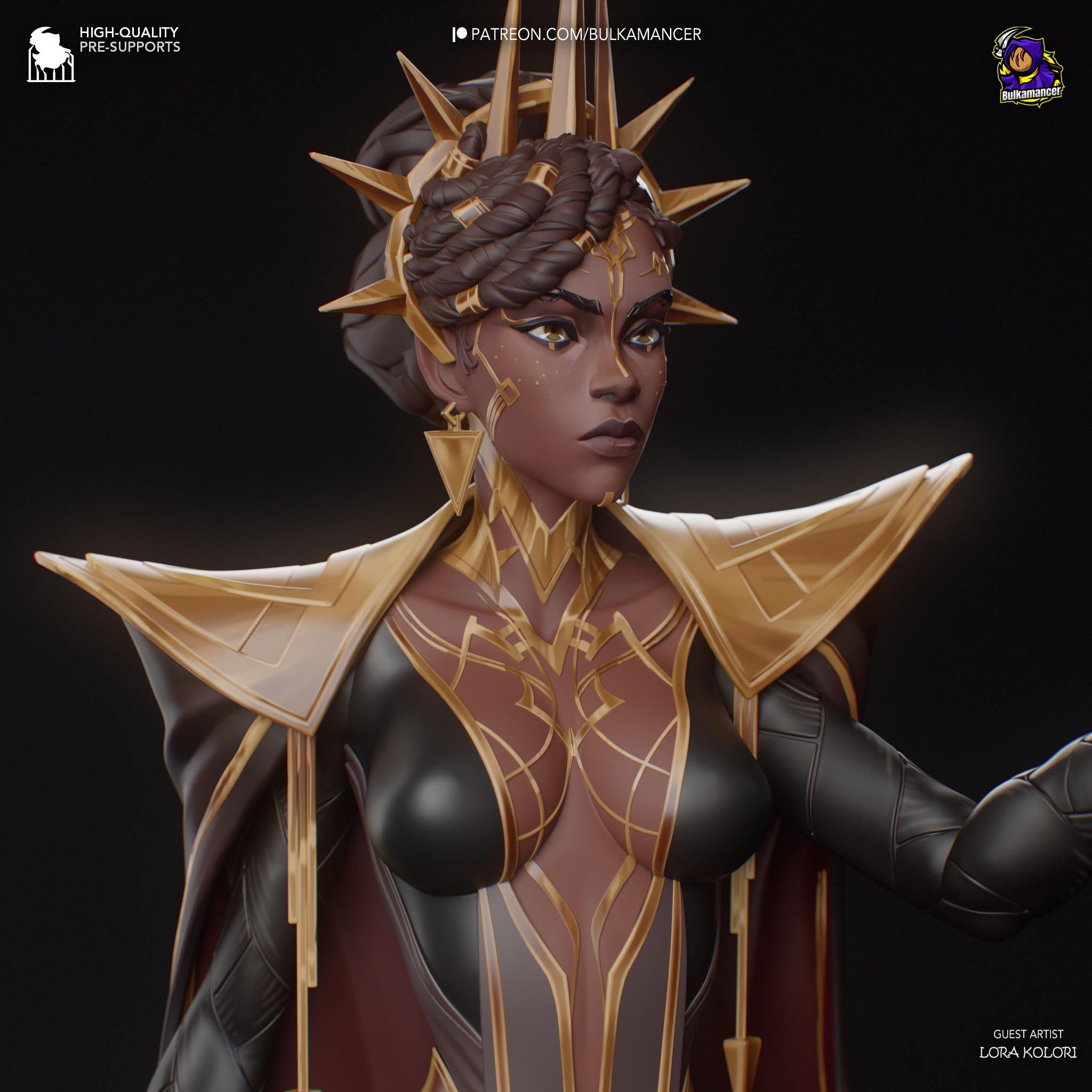 Hand-Painted Mel Figurine: 3D Printed LoL Statue