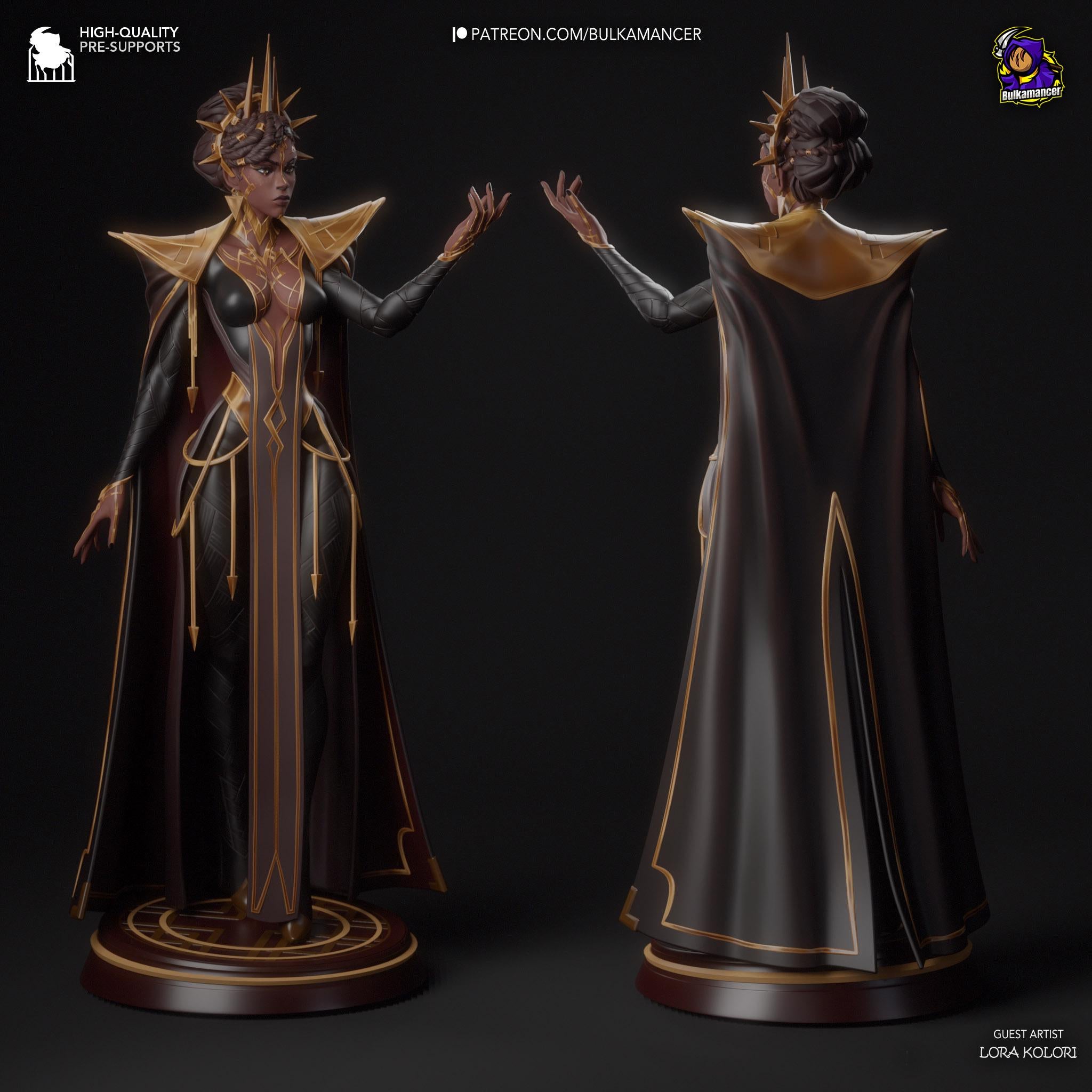 Hand-Painted Mel Figurine: 3D Printed LoL Statue