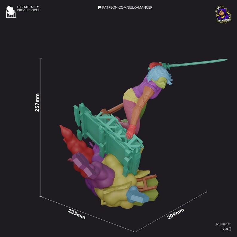 Hand-Painted Mio Resin Statue: Split Fiction Anime Figure