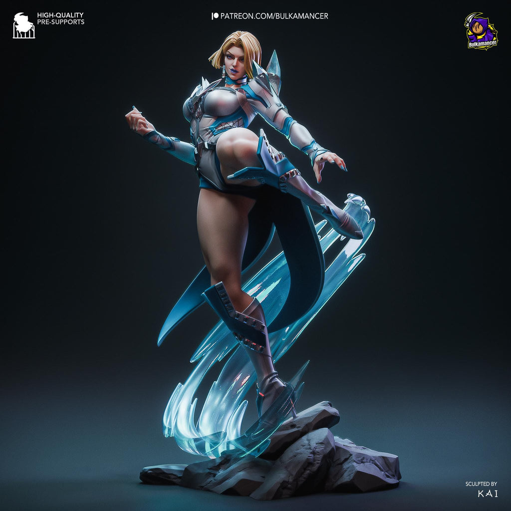 Emma Frost Statue: Hand-Painted X-Men Fan Art Resin Model
