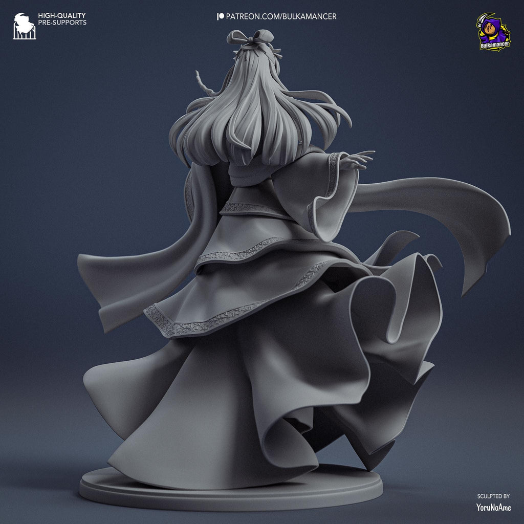 Hand-Painted Jinshi Anime Figure: 3D Printed Resin Statue