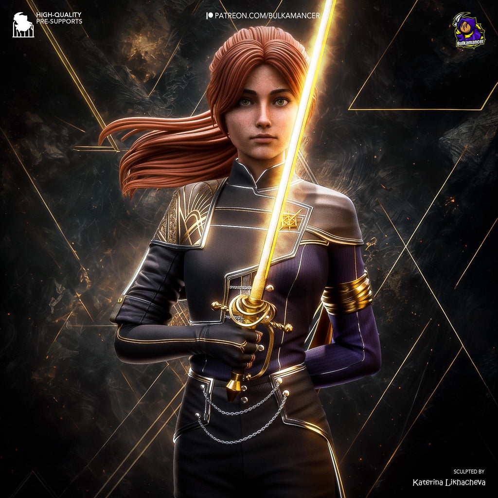 Hand-Painted Maelle Statue: Inspired of Clair Obscur Expedition 33 Resin RPG Figure