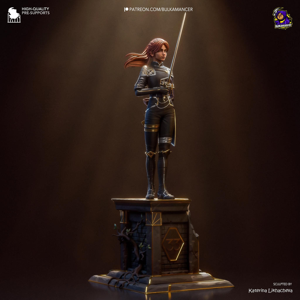 Hand-Painted Maelle Statue: Inspired of Clair Obscur Expedition 33 Resin RPG Figure