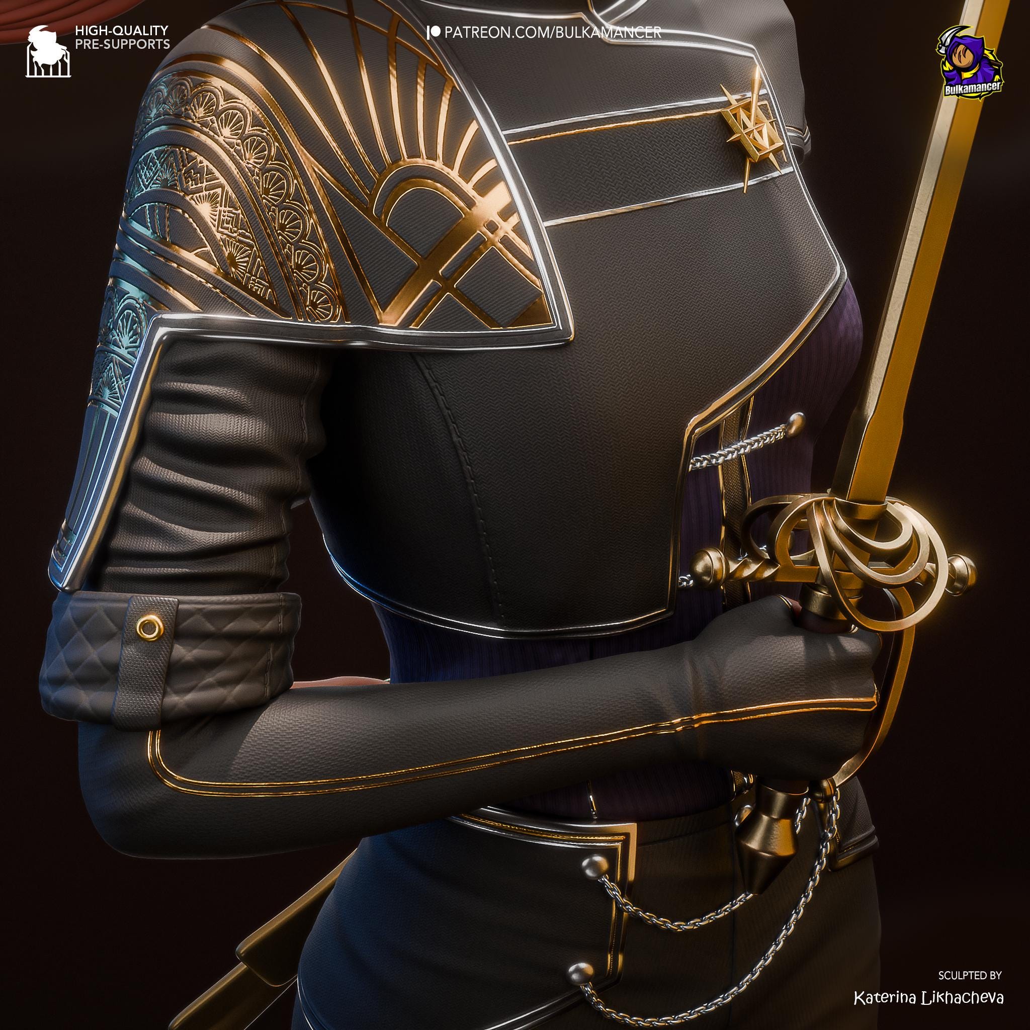 Hand-Painted Maelle Statue: Inspired of Clair Obscur Expedition 33 Resin RPG Figure