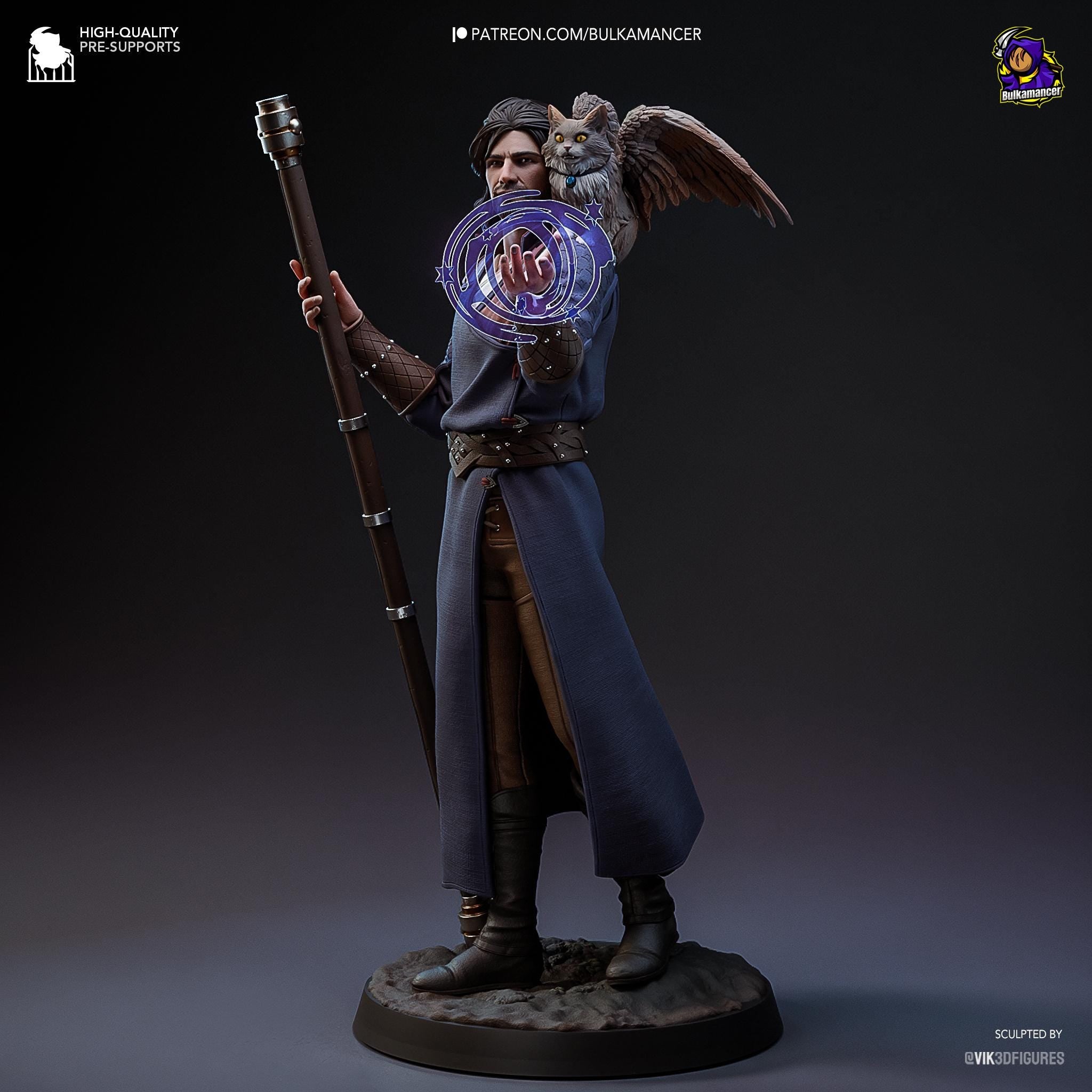 Handmade Gale Resin Statue - Inspired of  Baldur's Gate 3 D&D Wizard - Limited Edition