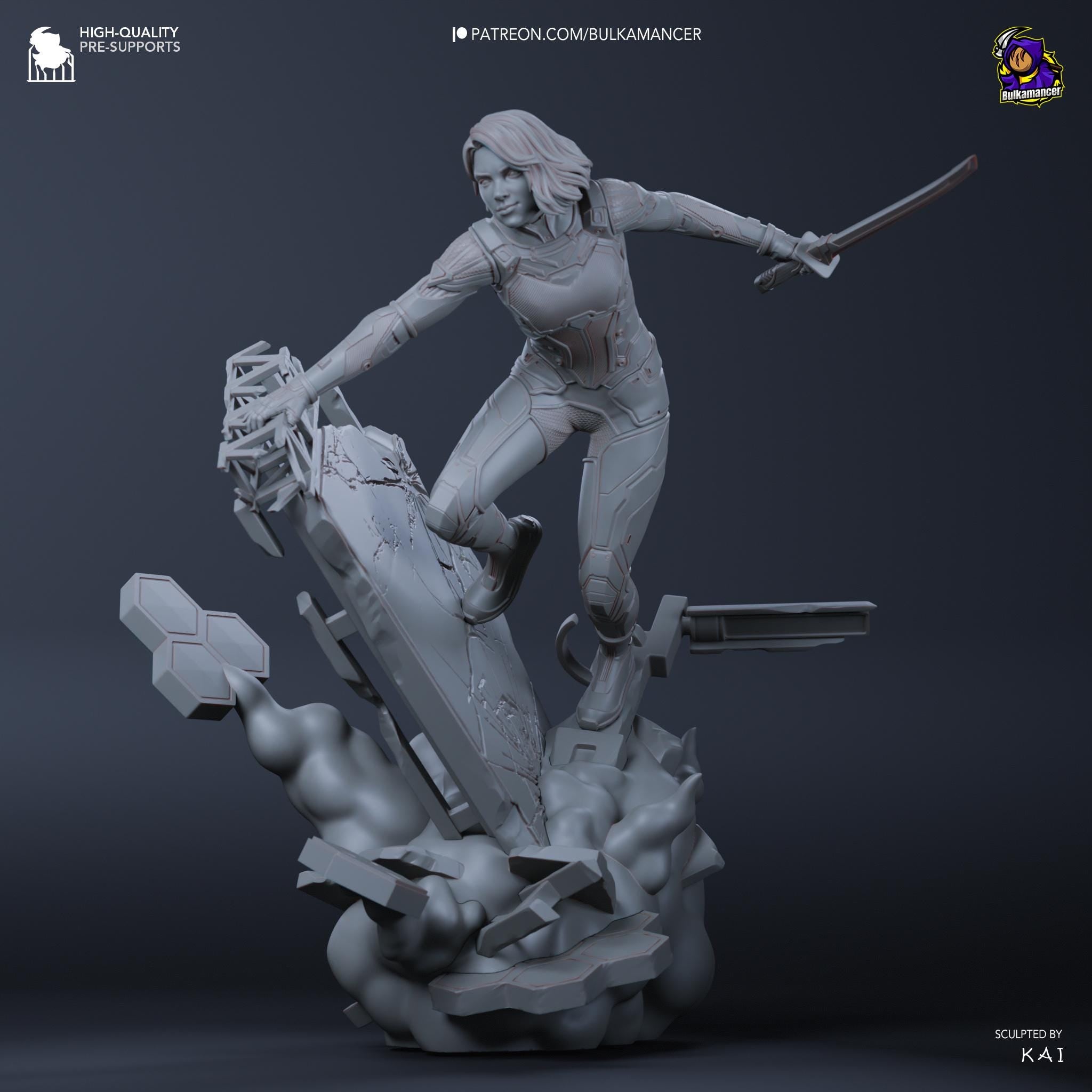 Hand-Painted Mio Resin Statue: Split Fiction Anime Figure