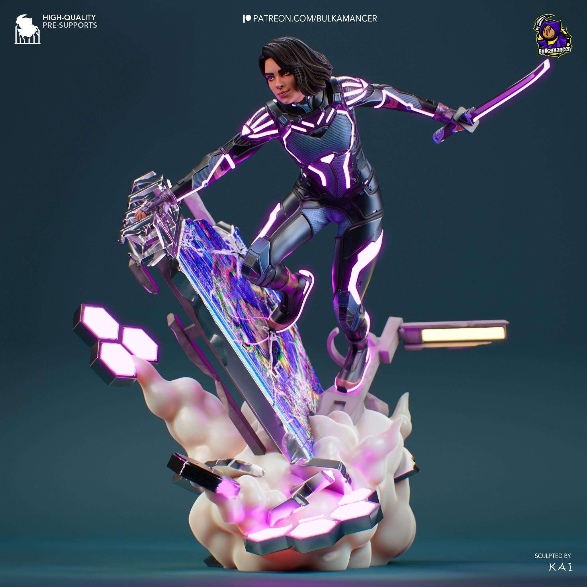 Hand-Painted Mio Resin Statue: Split Fiction Anime Figure