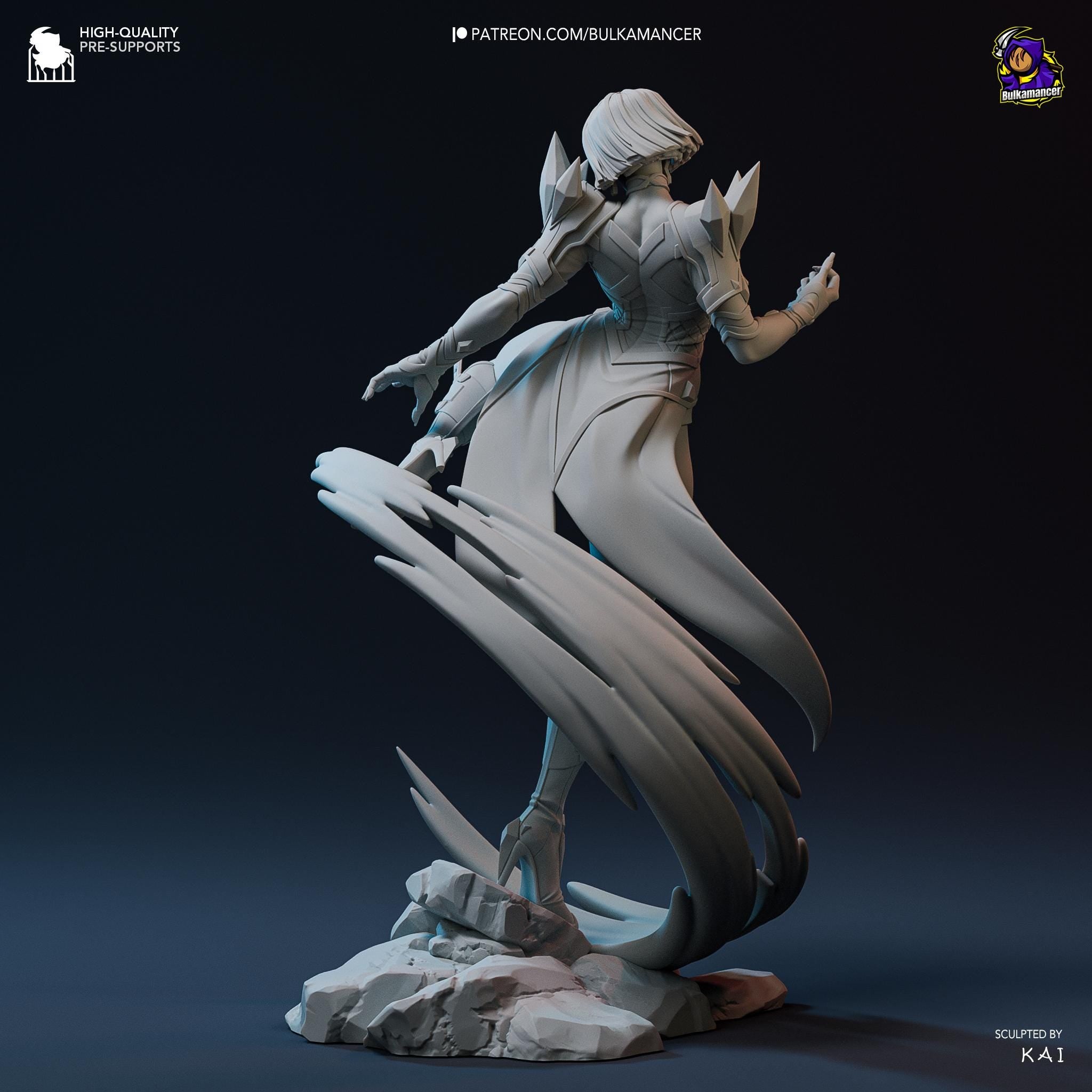 Emma Frost Statue: Hand-Painted X-Men Fan Art Resin Model
