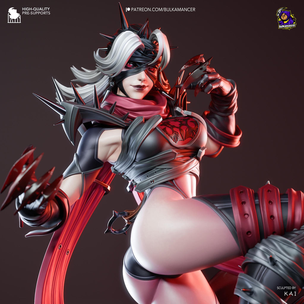 Hand-Painted Malice Resin Statue: 3D Printed Fantasy Figure