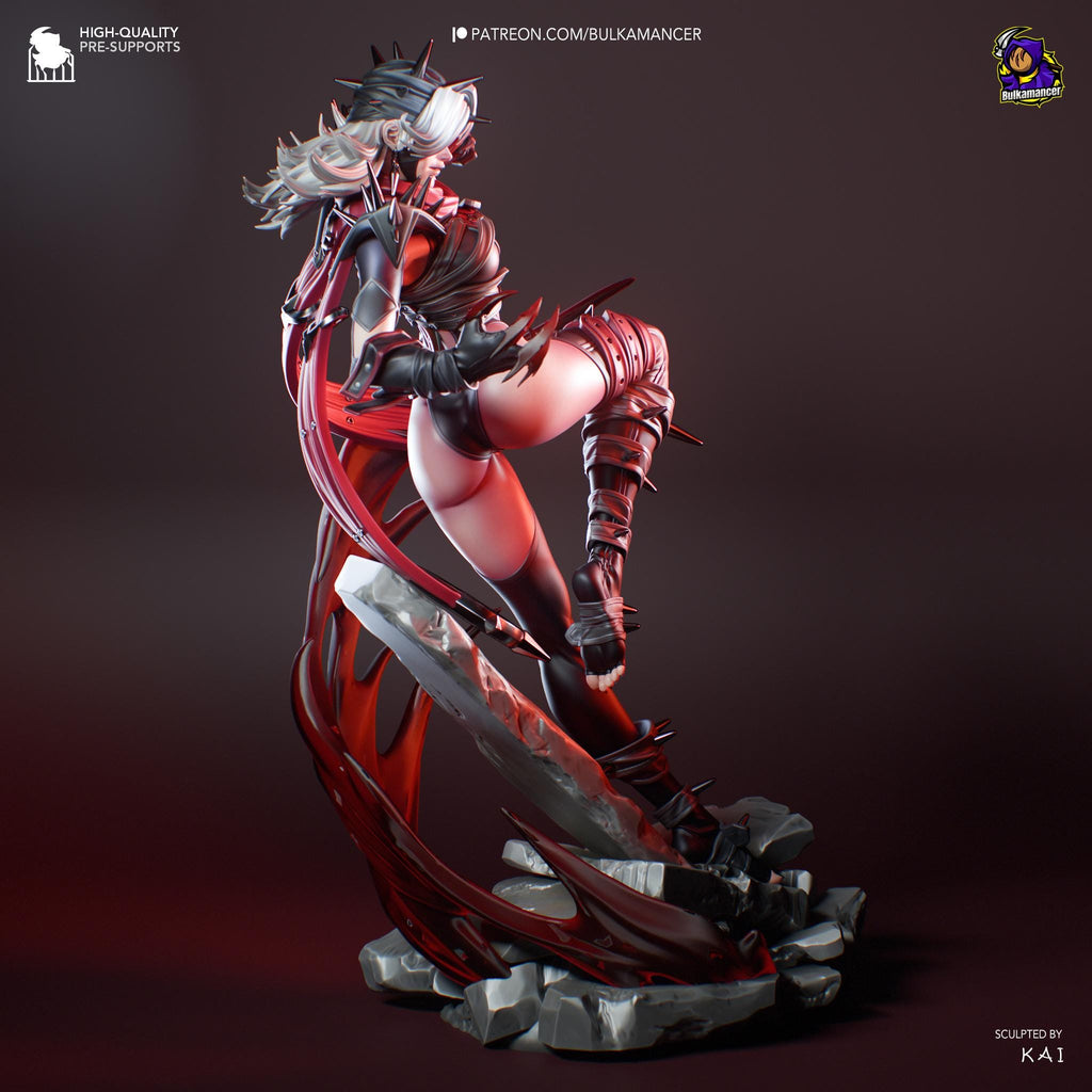 Hand-Painted Malice Resin Statue: 3D Printed Fantasy Figure