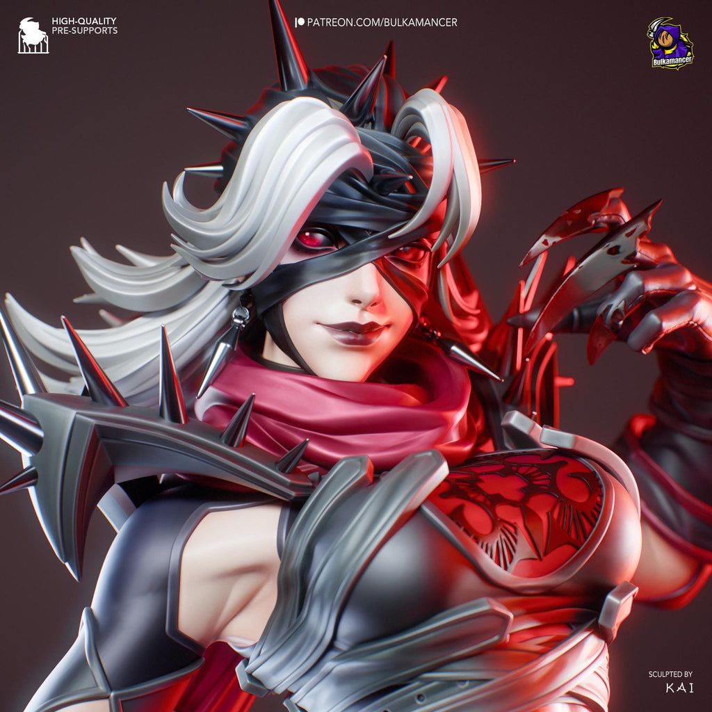 Hand-Painted Malice Resin Statue: 3D Printed Fantasy Figure