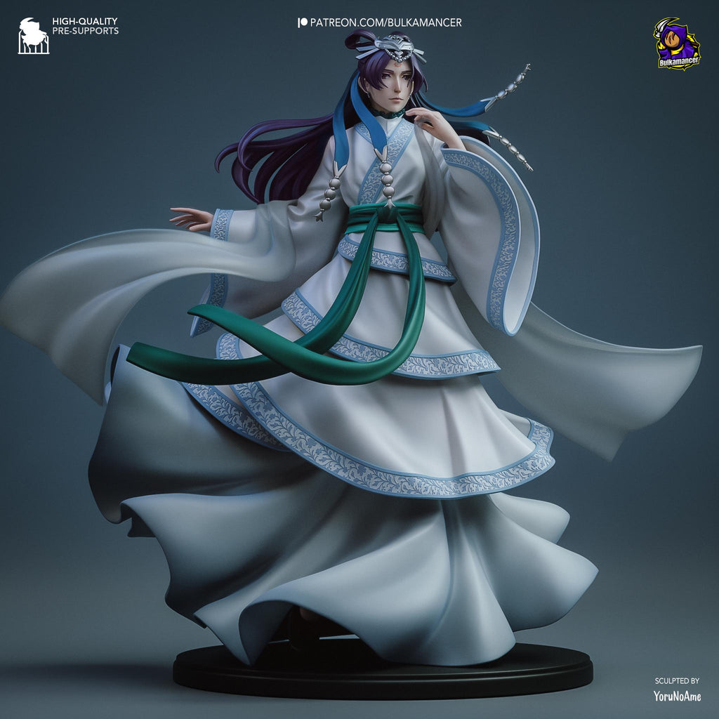 Hand-Painted Jinshi Anime Figure: 3D Printed Resin Statue